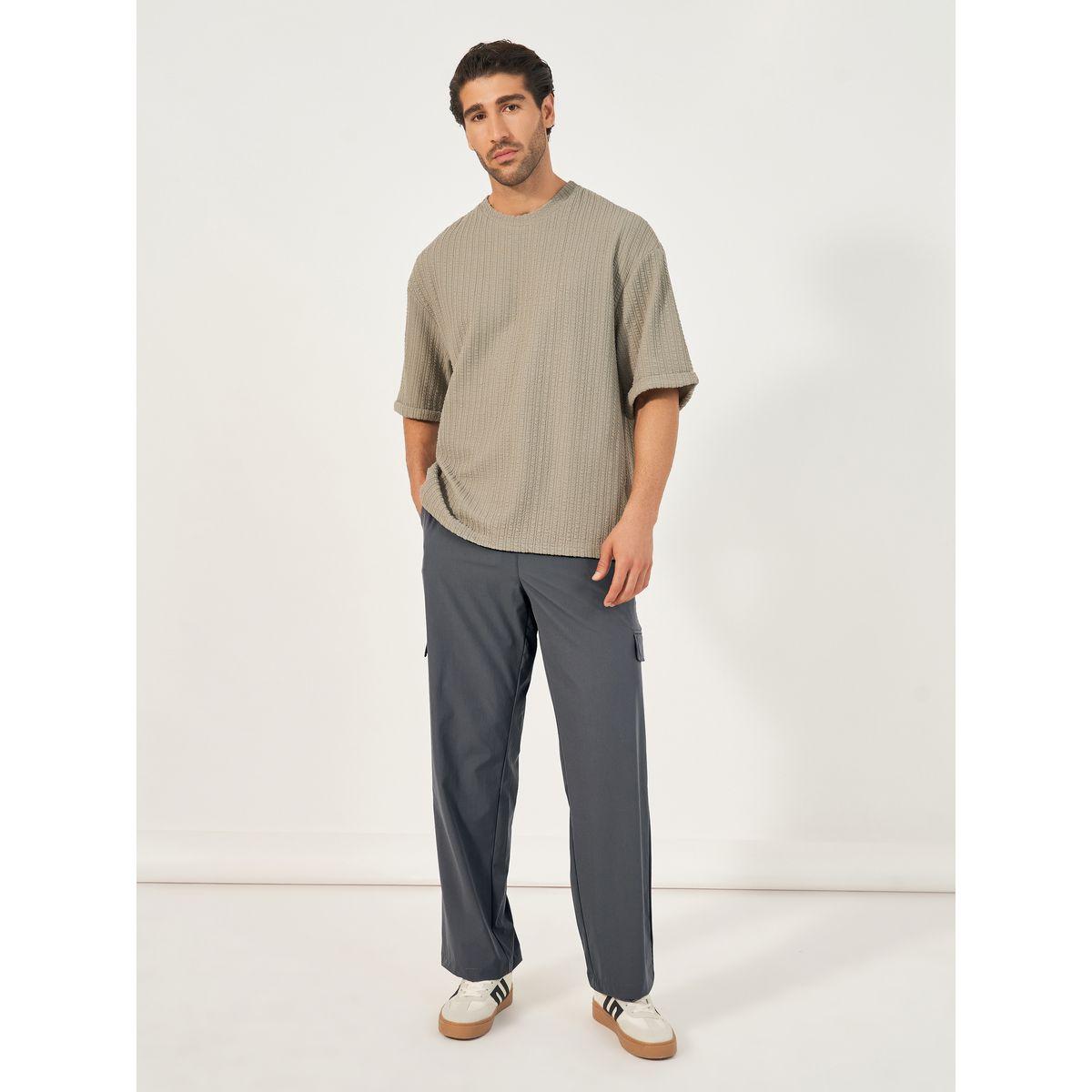 بنطال كارجو سادة بقصة مريحة-men-clothing-bottoms-trousersandchinos-trousers-image-5