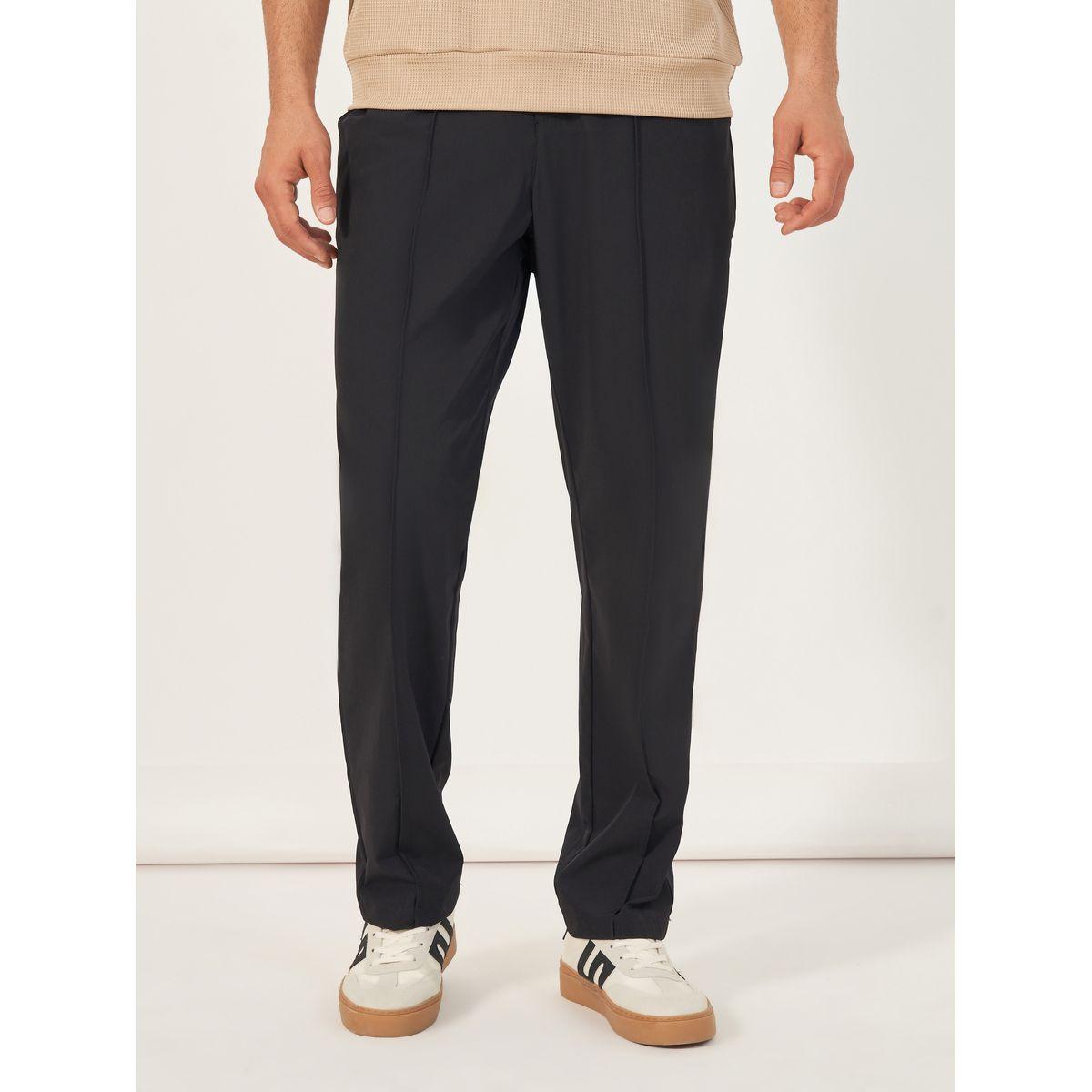 Styli Pintuck Detail Slim Fit Smart Trousers-men-clothing-bottoms-trousersandchinos-trousers-image-1