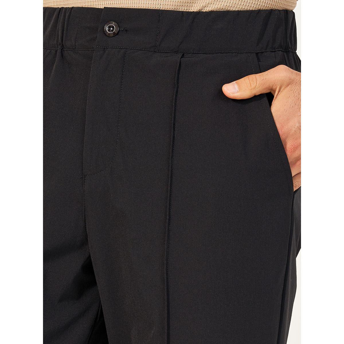 Styli Pintuck Detail Slim Fit Smart Trousers-men-clothing-bottoms-trousersandchinos-trousers-image-3