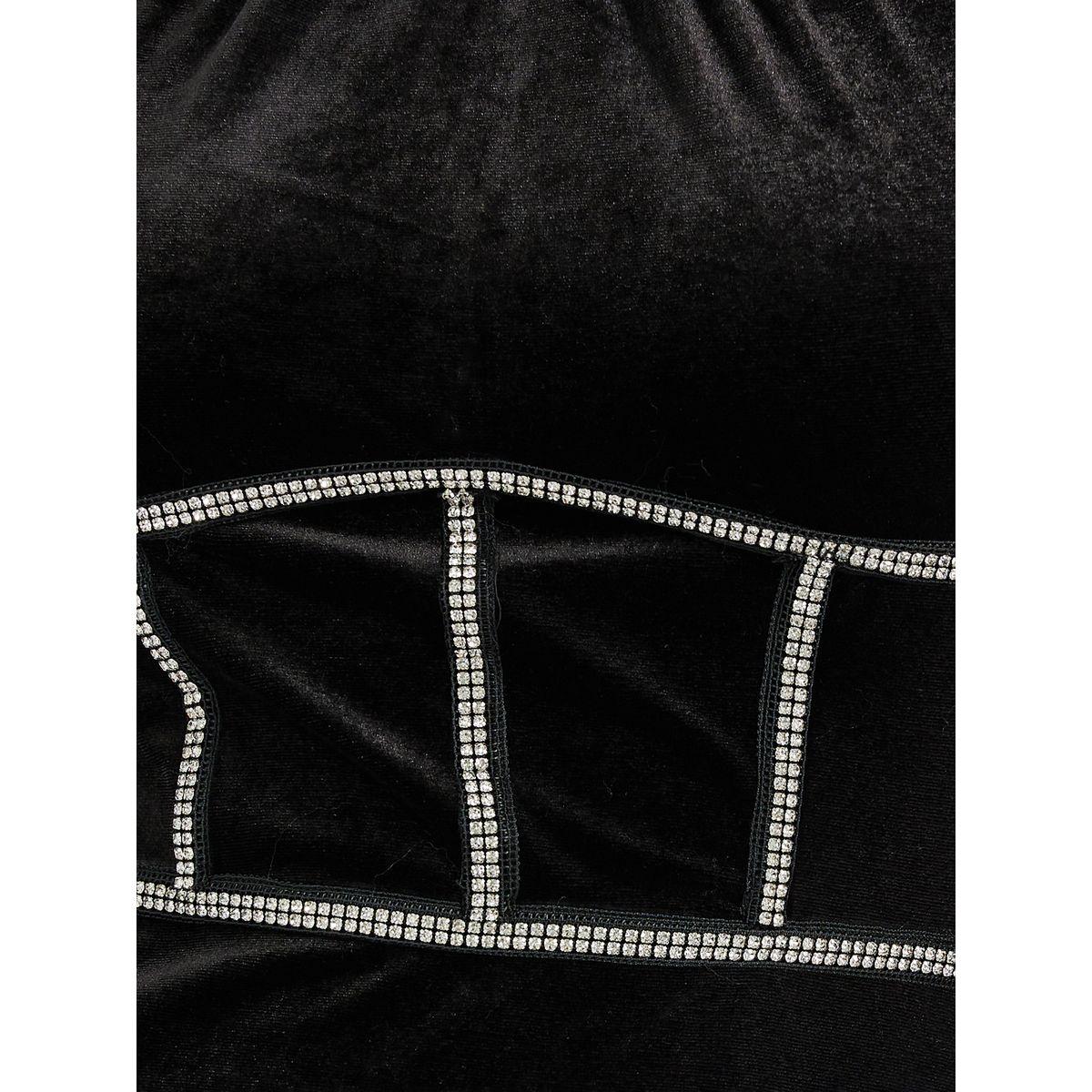 Styli Limited Velvet Look Embellished Midi Dress-women-clothing-dresses-image-3