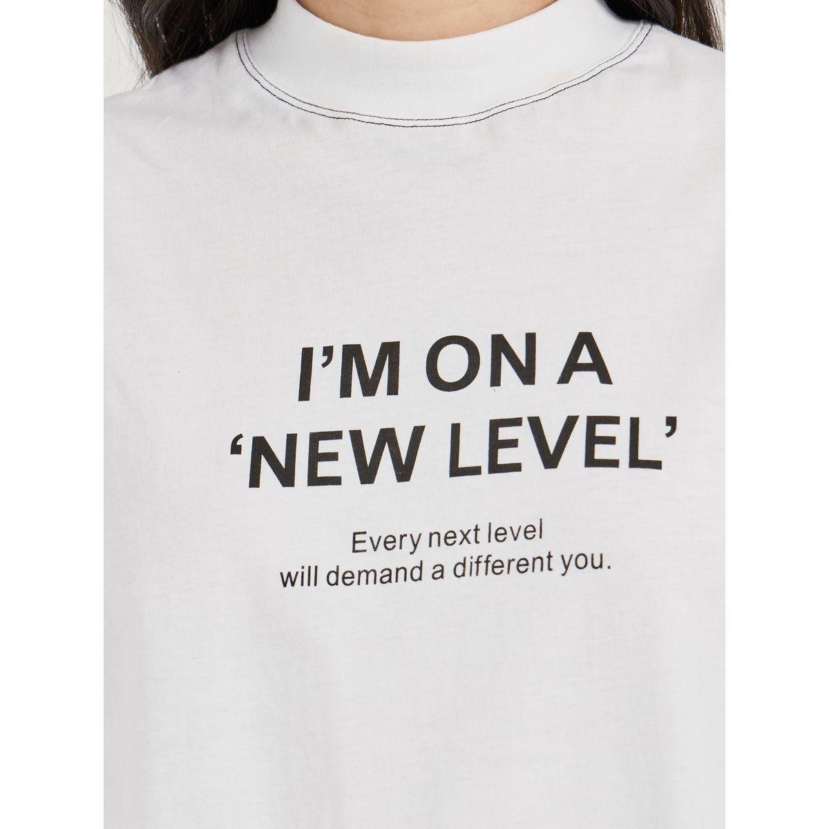 Styli Oversized Slogan Print Exaggerated Sleeves T-Shirt-women-clothing-tshirts-image-3