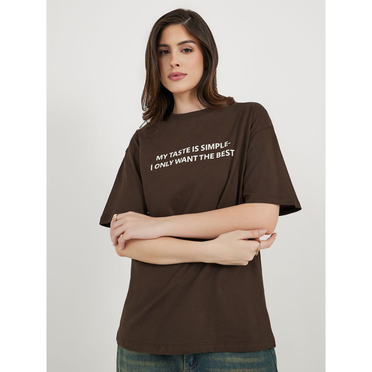 Styli Oversized My Taste Is Simple Slogan Longline T-Shirtâ€‹-women-clothing-tshirts-image-5
