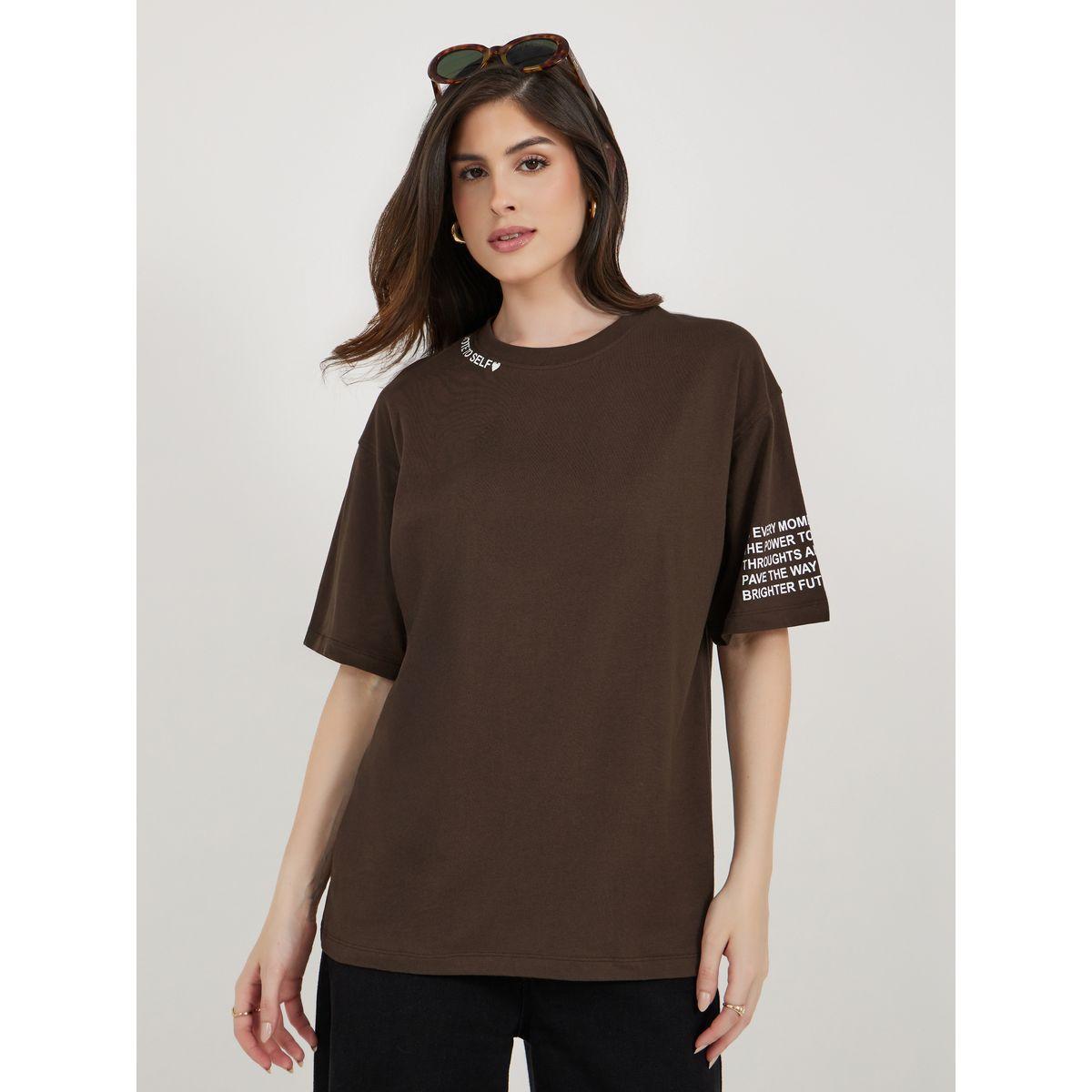 Styli Note To Self Slogan Oversized Longline T-Shirtâ€‹-women-clothing-tshirts-image-3