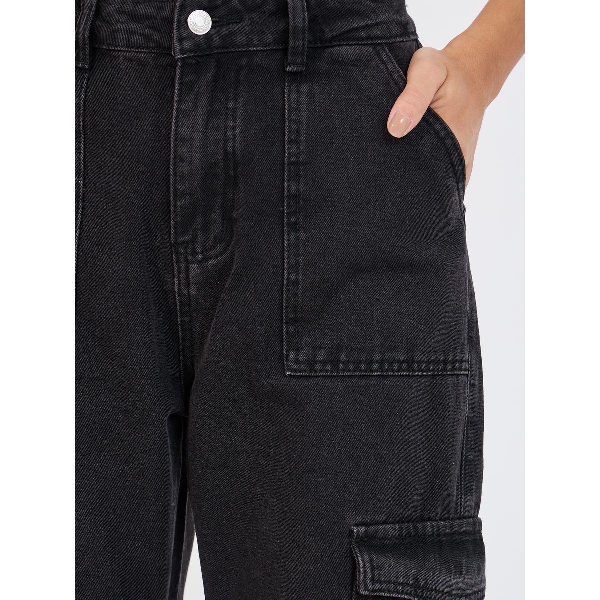جينز كارجو بأرجل واسعة وخصر عالي-women-clothing-bottoms-jeans-image-3