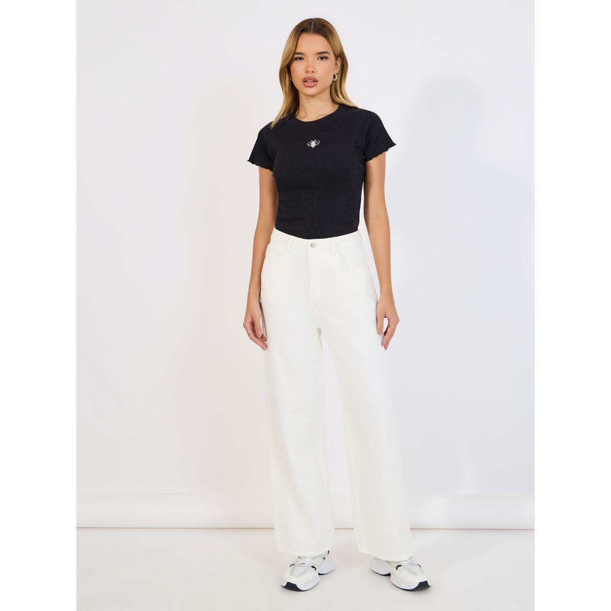 جينز بأرجل واسعة وخصر عالي-women-clothing-bottoms-jeans-image-1