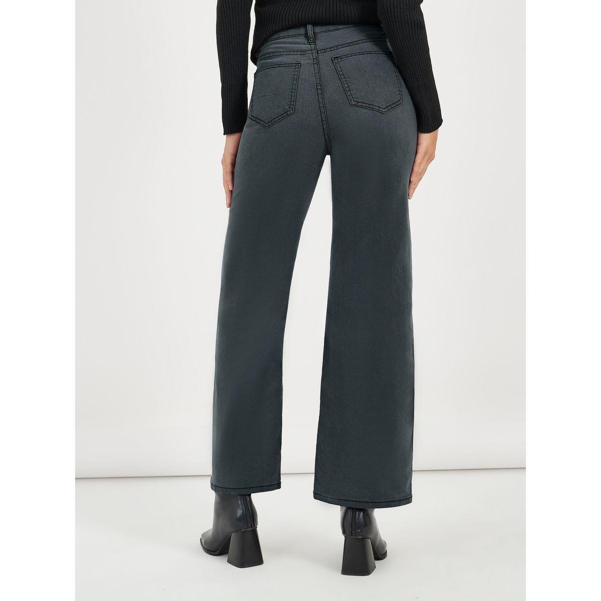 جينز بقصة أرجل مستقيمة وخصر عالي-women-clothing-bottoms-jeans-image-1