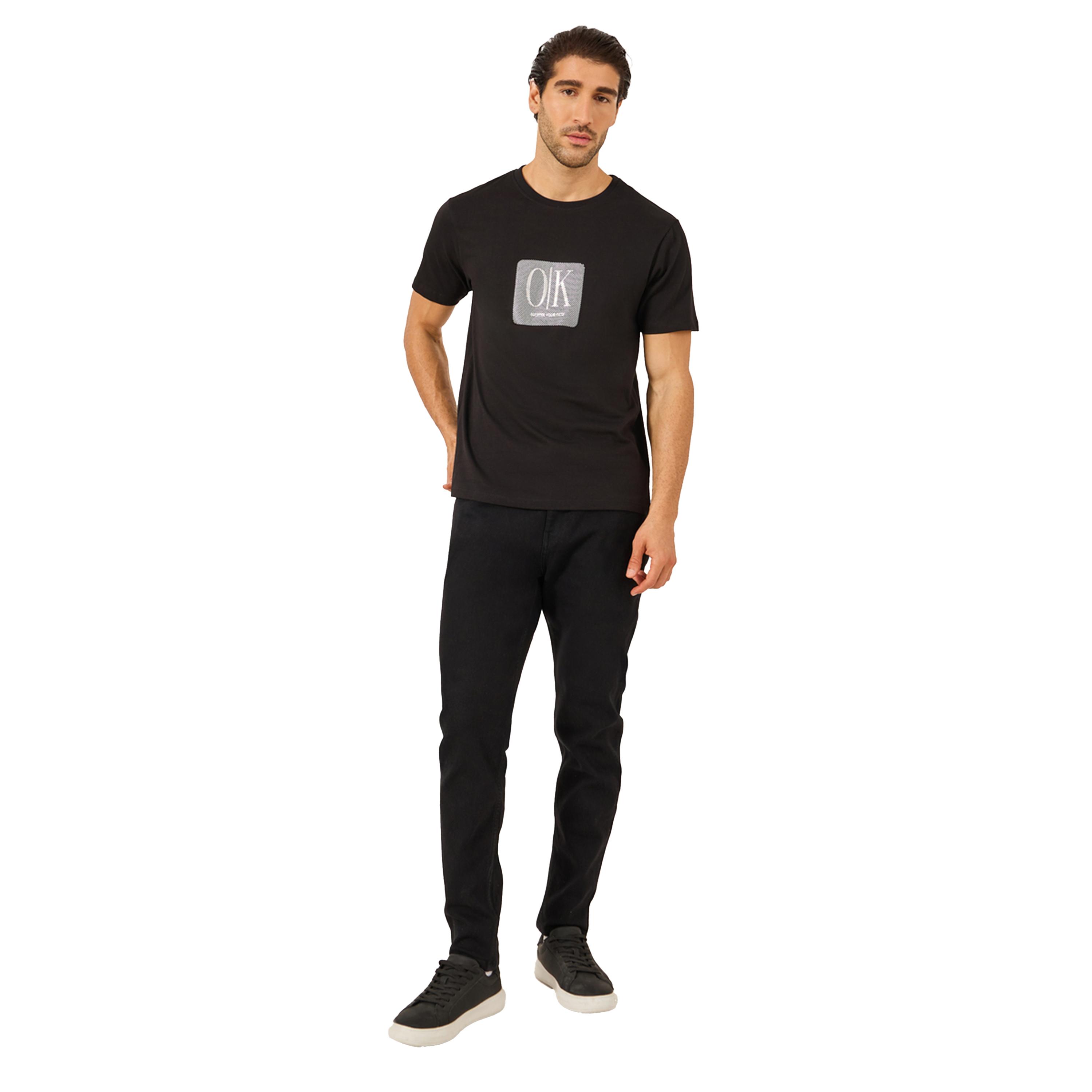 ستايلي - تي شيرت مطبوع بقصّة عادية ورقبة دائرية-men-clothing-tshirtsandpolos-tshirts-image-2