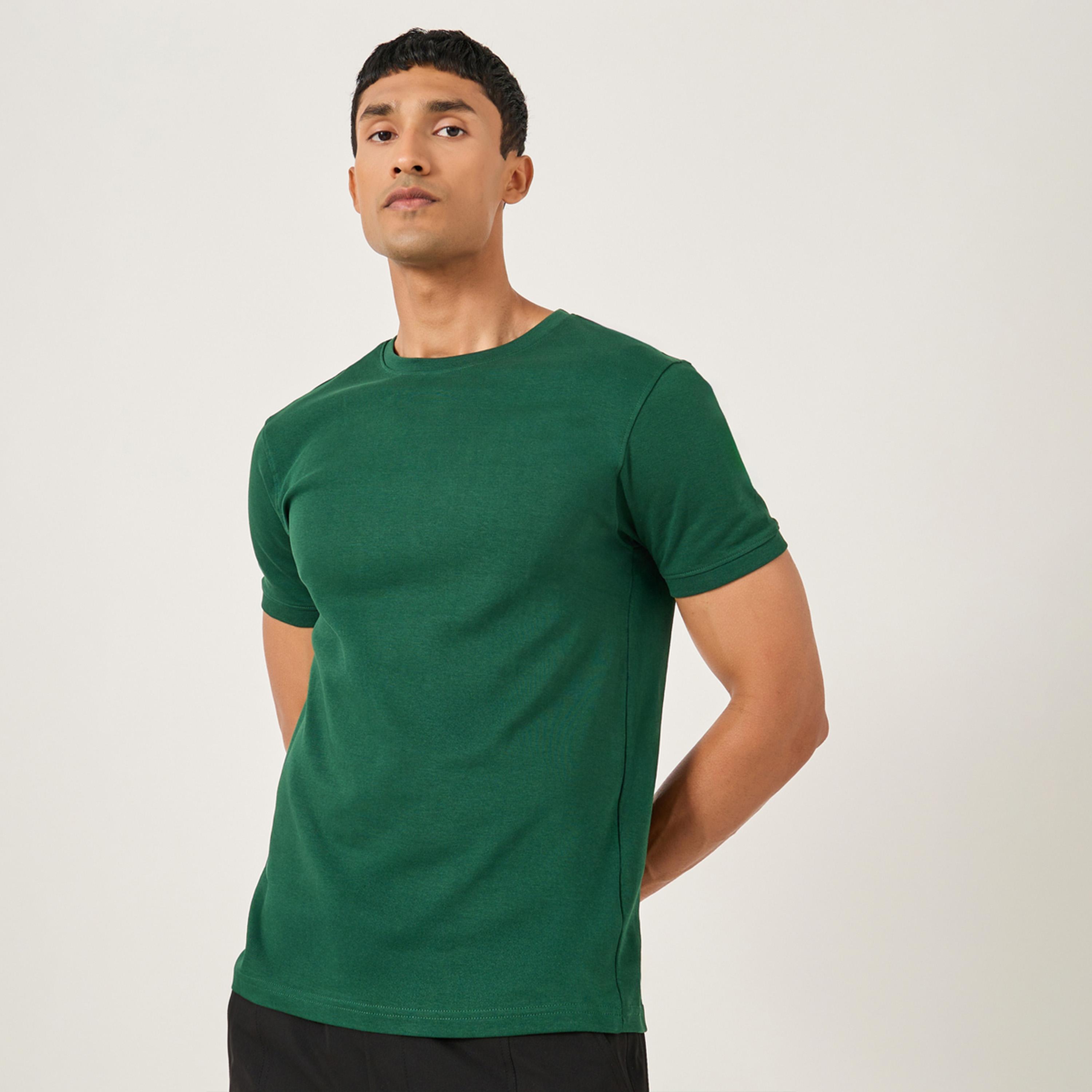 Styli Solid Interlock Cotton Regular Fit T-Shirt-men-clothing-tshirtsandpolos-tshirts-image-1