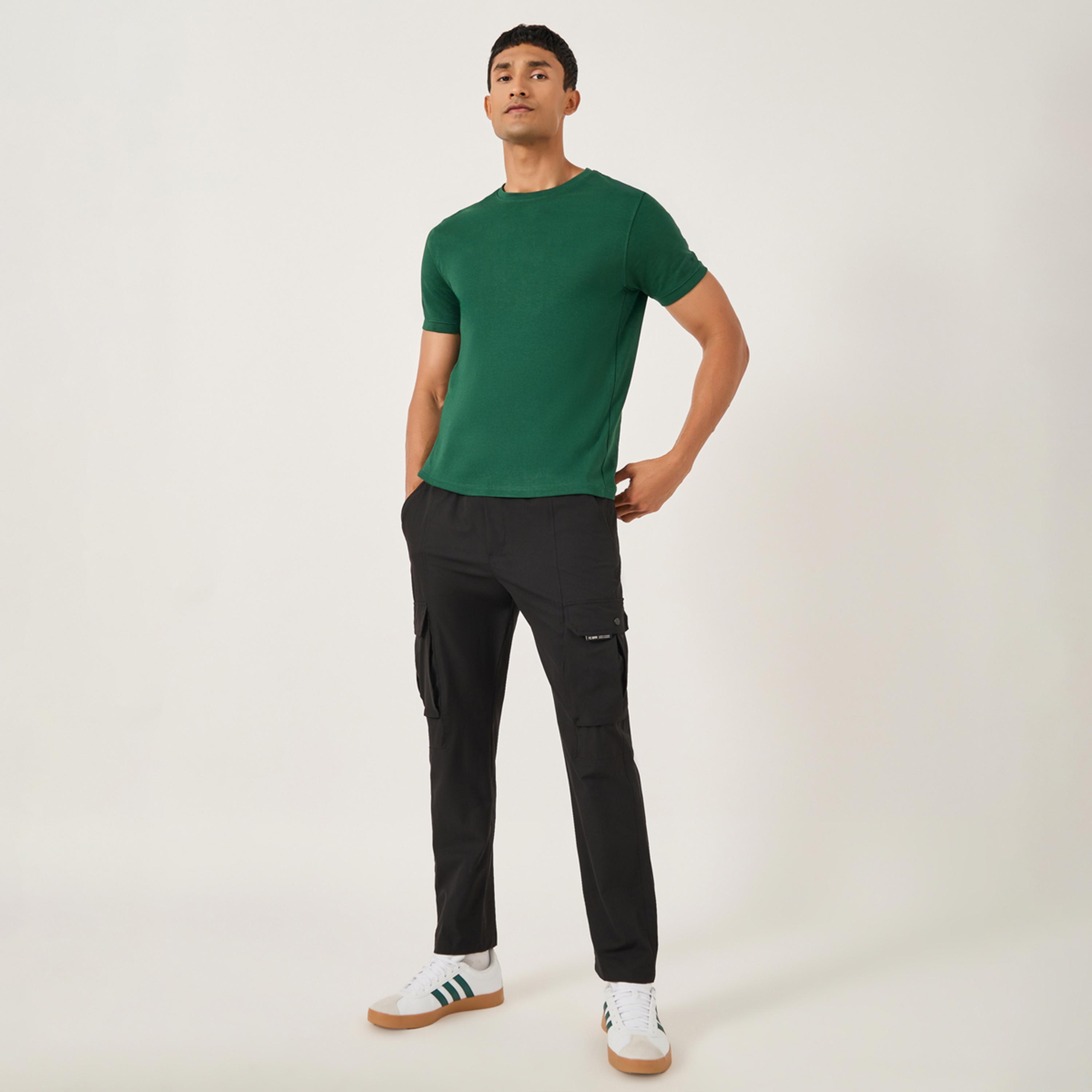 Styli Solid Interlock Cotton Regular Fit T-Shirt-men-clothing-tshirtsandpolos-tshirts-image-2