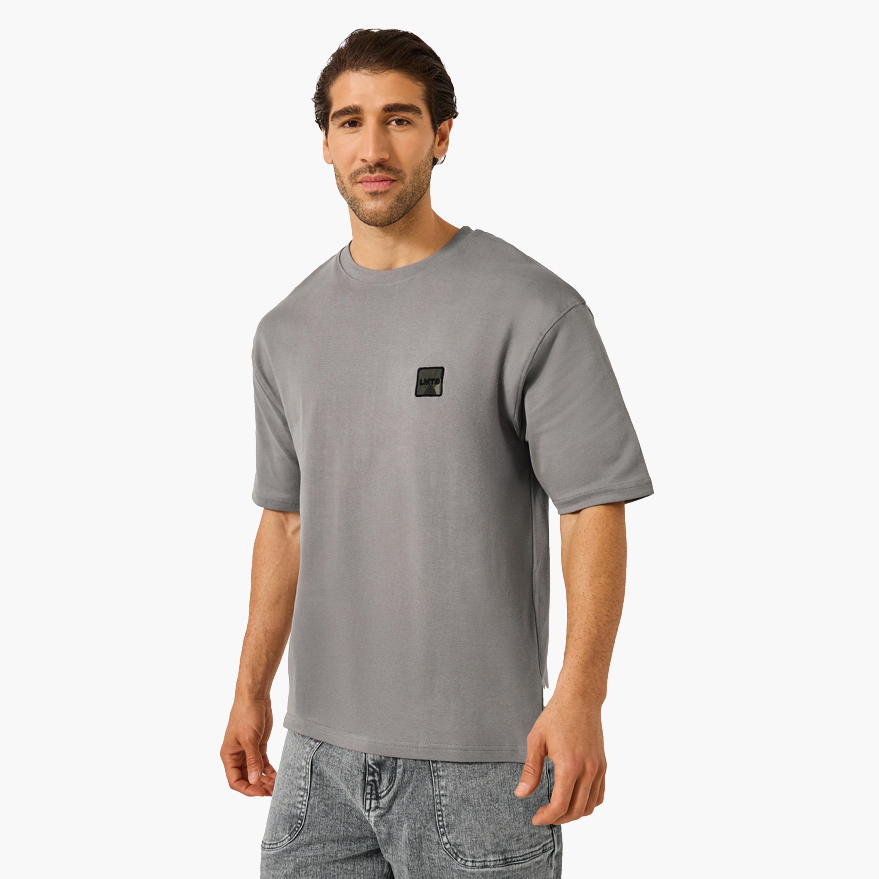 Styli Embroidered Chest Badge Regular Fit T-Shirt-men-clothing-tshirtsandpolos-tshirts-image-1