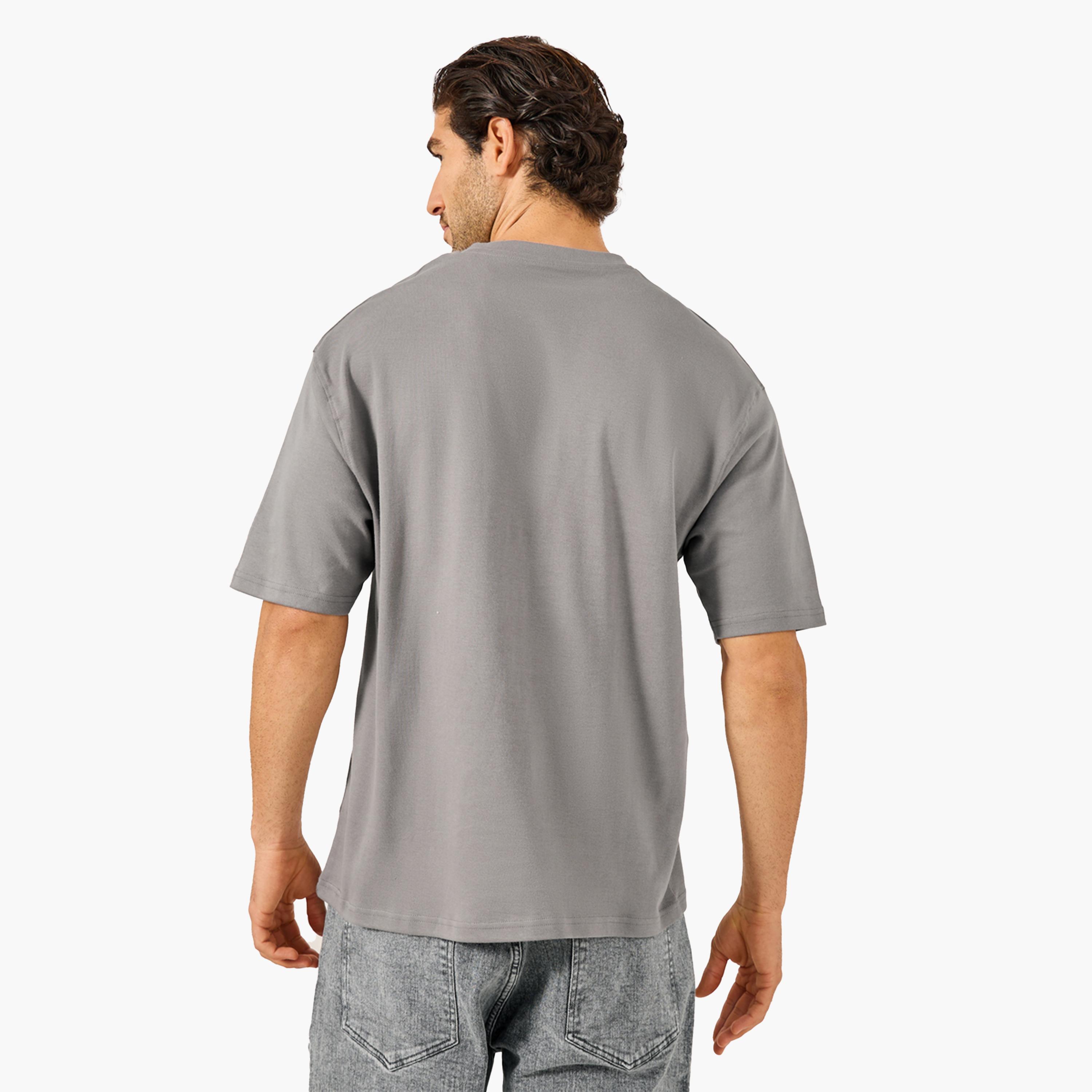 Styli Embroidered Chest Badge Regular Fit T-Shirt-men-clothing-tshirtsandpolos-tshirts-image-4