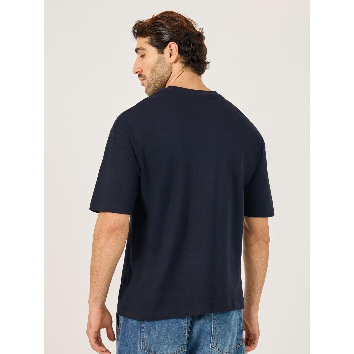 Styli Oversized Embroidered Badge Detail T-Shirt-men-clothing-tshirtsandpolos-tshirts-image-4