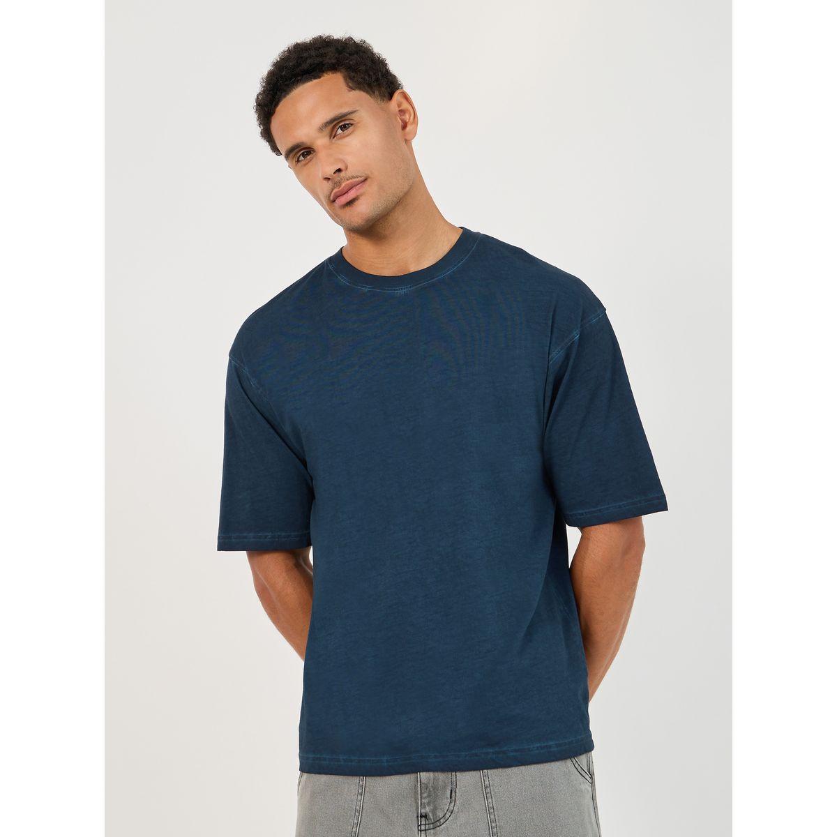 Styli Acid Washed Slogan Print Oversized T-Shirt-men-clothing-tshirtsandpolos-tshirts-image-4