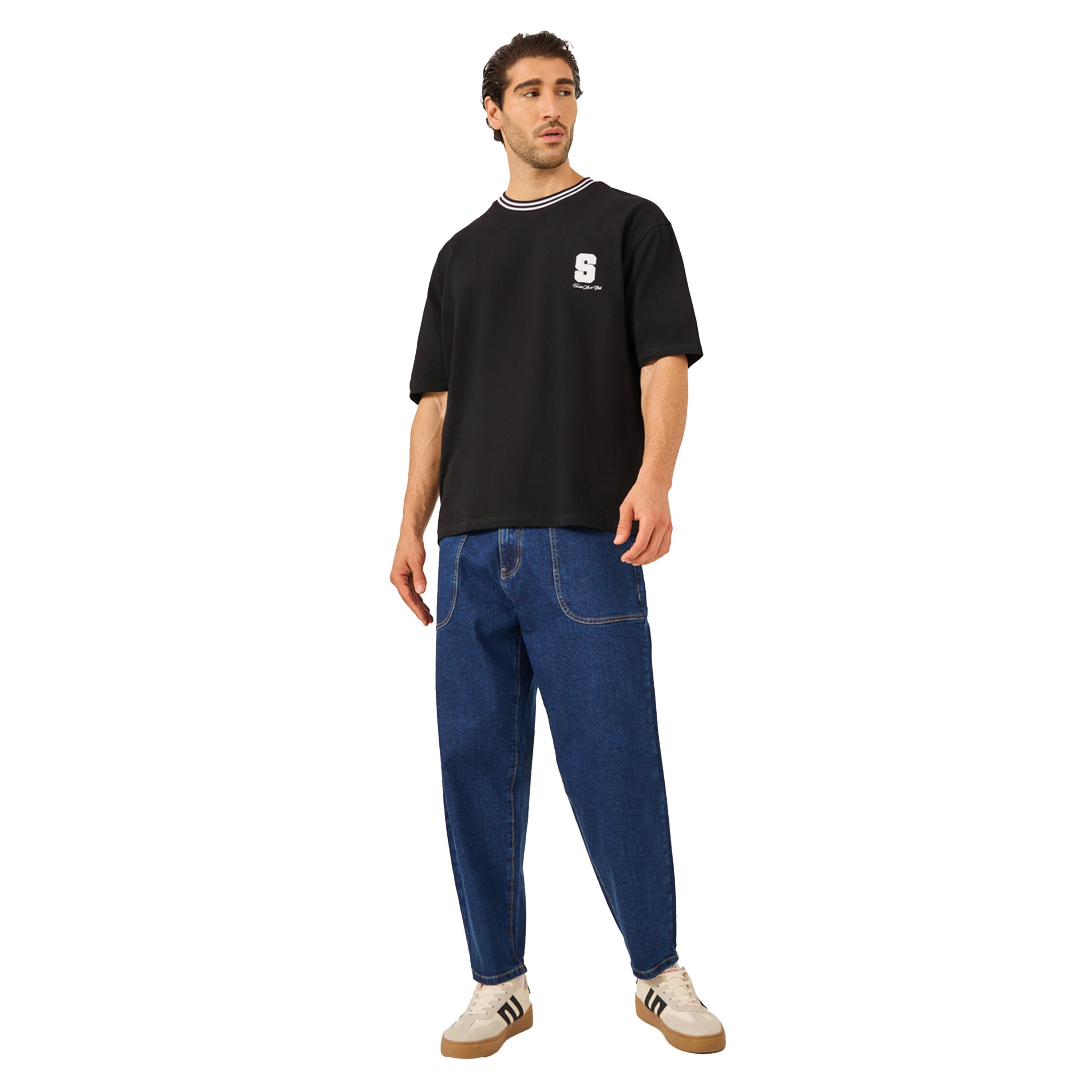 Styli Varsity Towel Embroidered Pique Knit Regular Fit T-Shirt-men-clothing-tshirtsandpolos-tshirts-image-2
