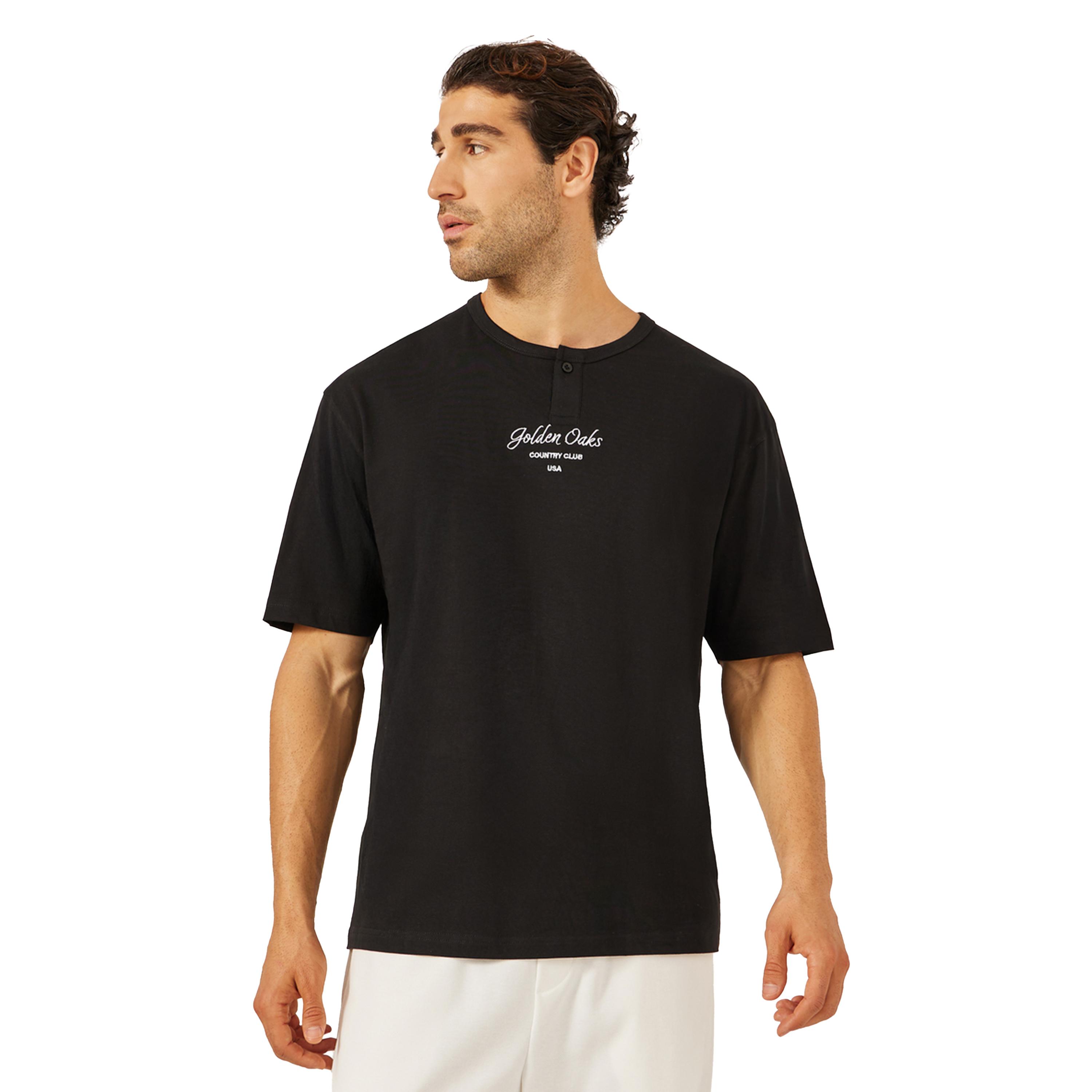 Styli Placement Embroidered Oversized Henley Neck T-Shirt-men-clothing-tshirtsandpolos-tshirts-image-1