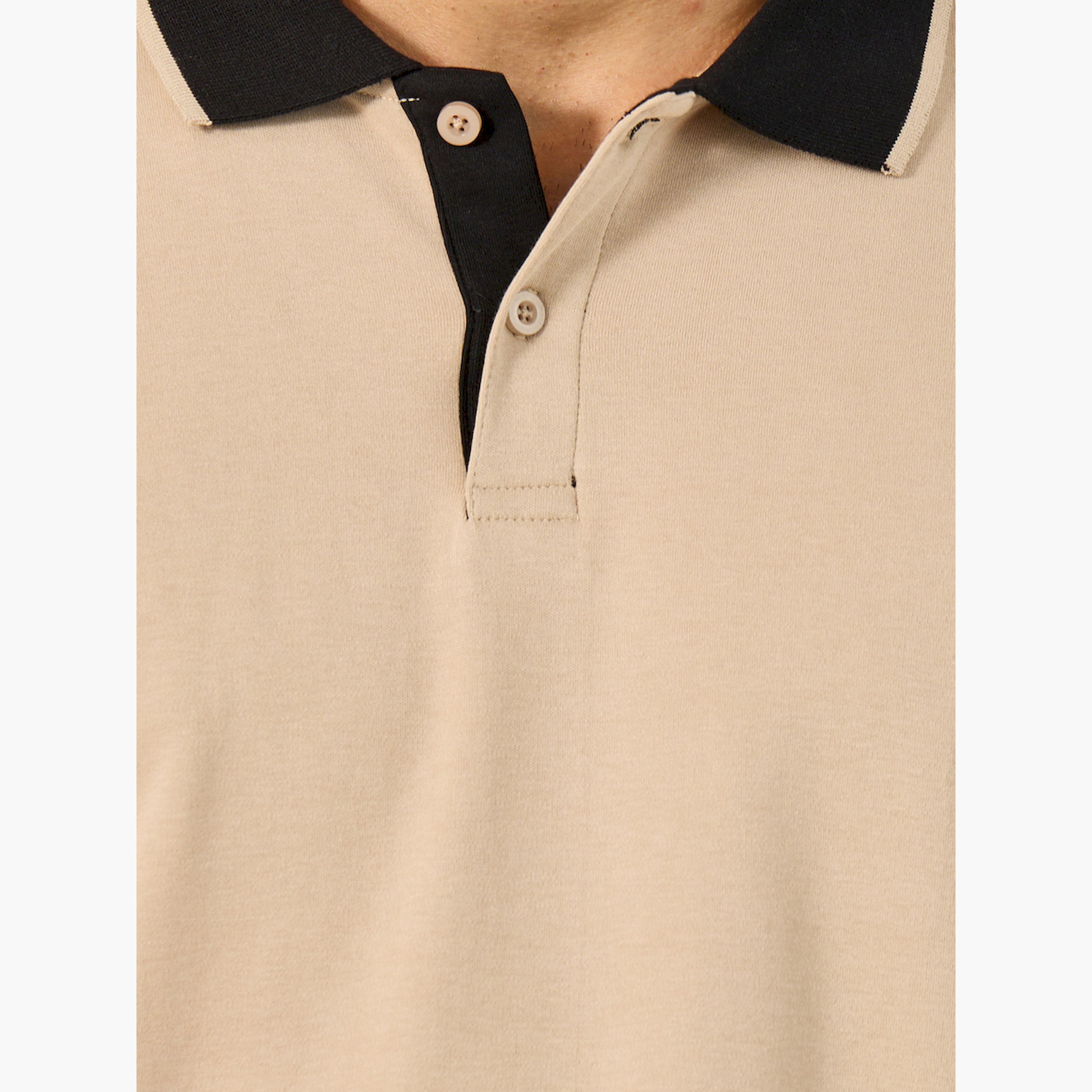 Styli Contrast Tipped Relaxed Fit Polo T-Shirt-men-clothing-tshirtsandpolos-polos-image-3