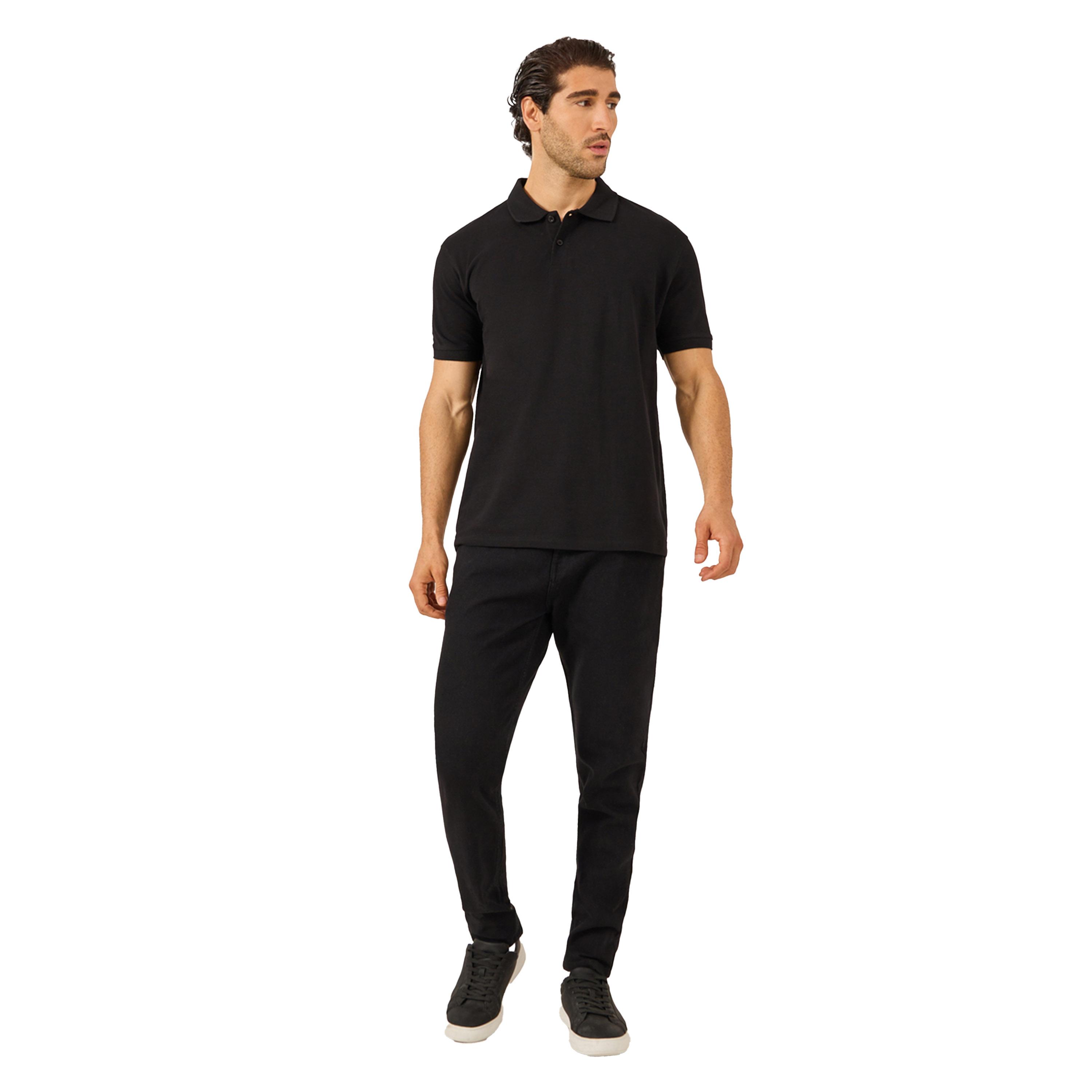 Styli Solid Short Sleeve Pique Relaxed Fit Polo-men-clothing-tshirtsandpolos-polos-image-2