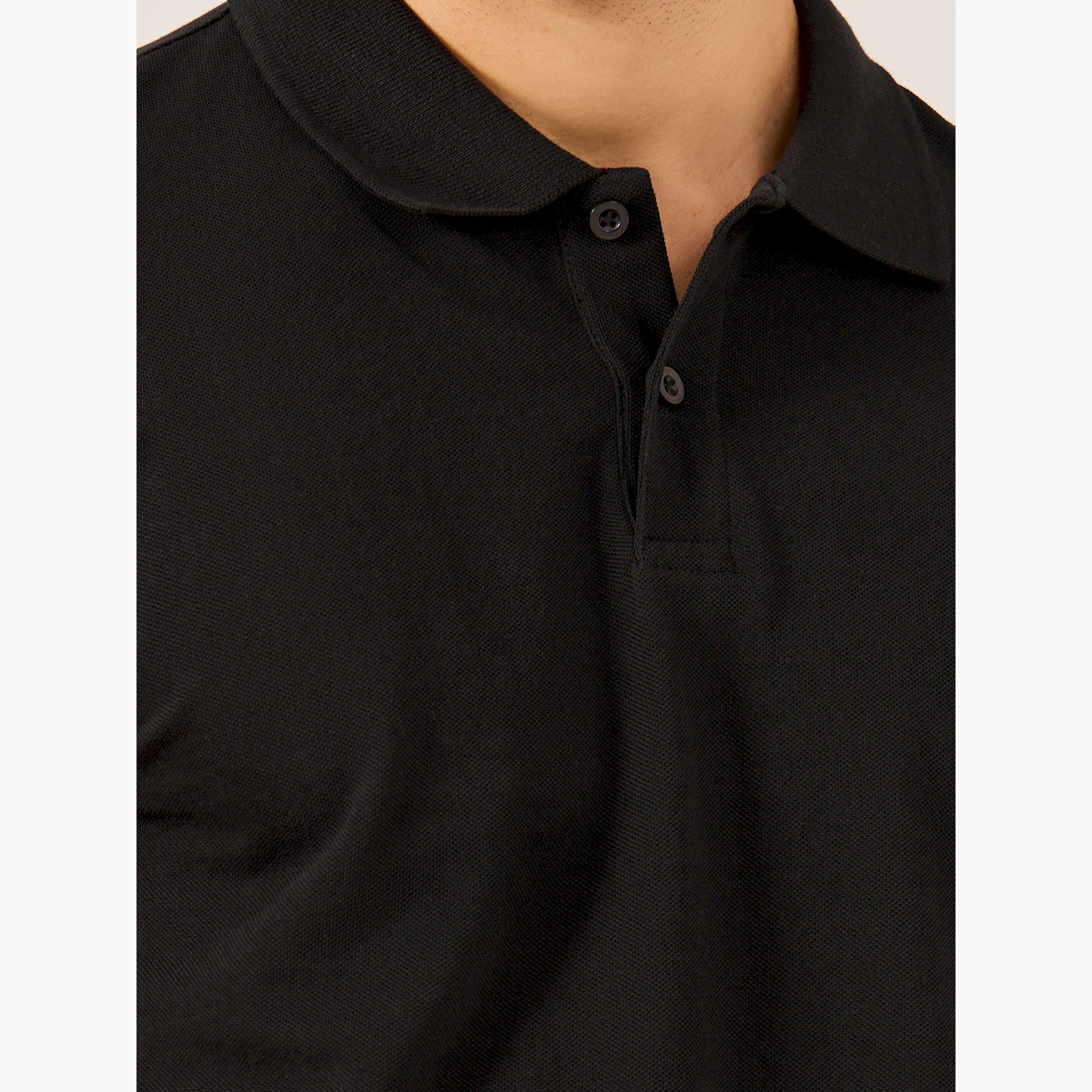 Styli Solid Short Sleeve Pique Relaxed Fit Polo-men-clothing-tshirtsandpolos-polos-image-3