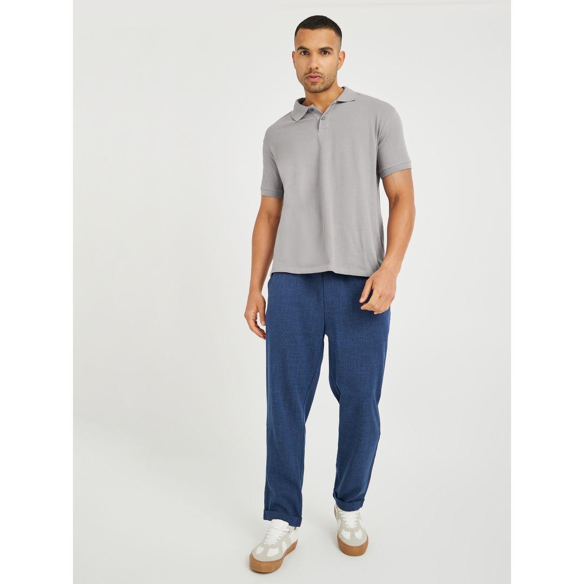 Styli Solid Relaxed Fit Polo T-Shirt-men-clothing-tshirtsandpolos-polos-image-2