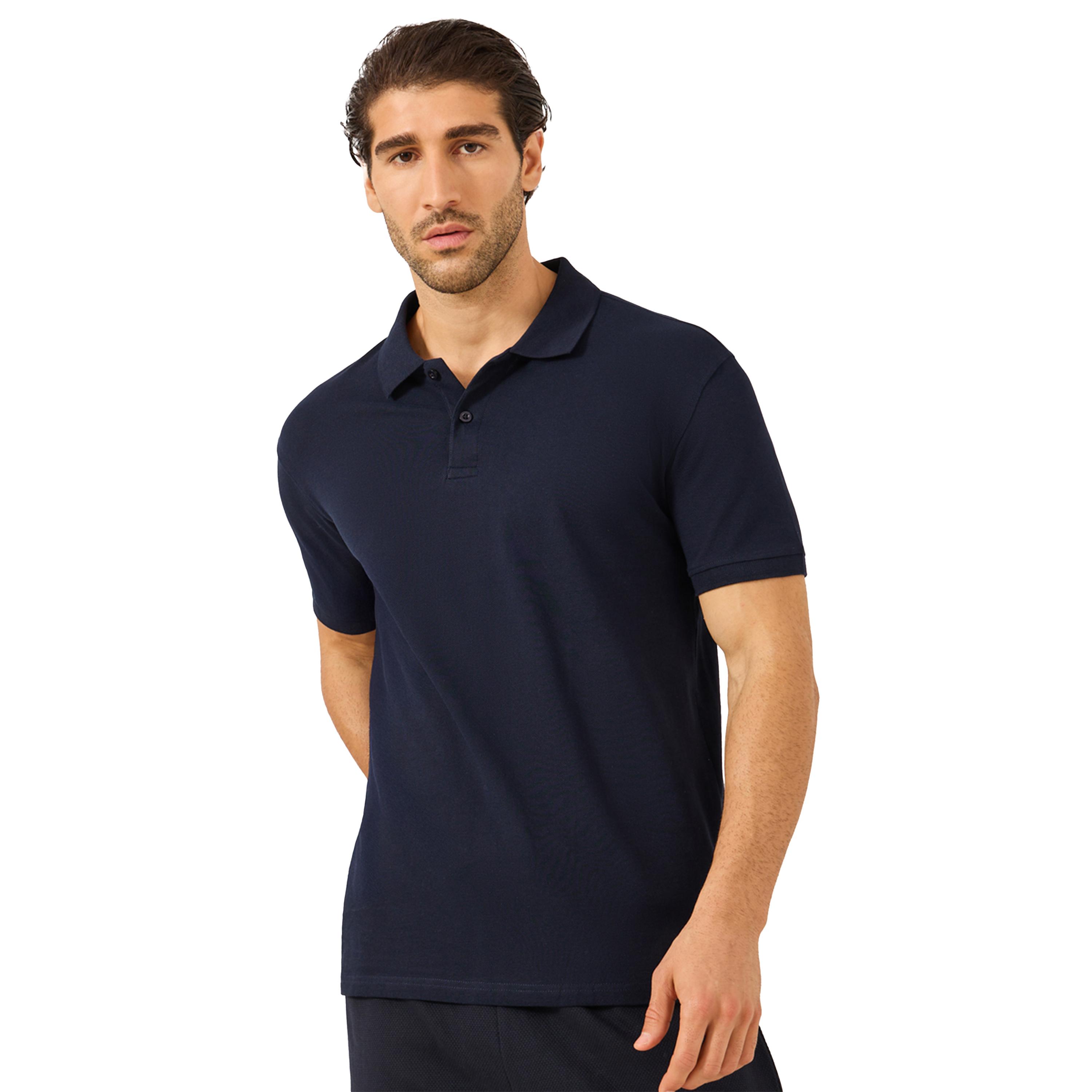 Styli Solid Short Sleeve Pique Relaxed Fit Polo-men-clothing-tshirtsandpolos-polos-image-1
