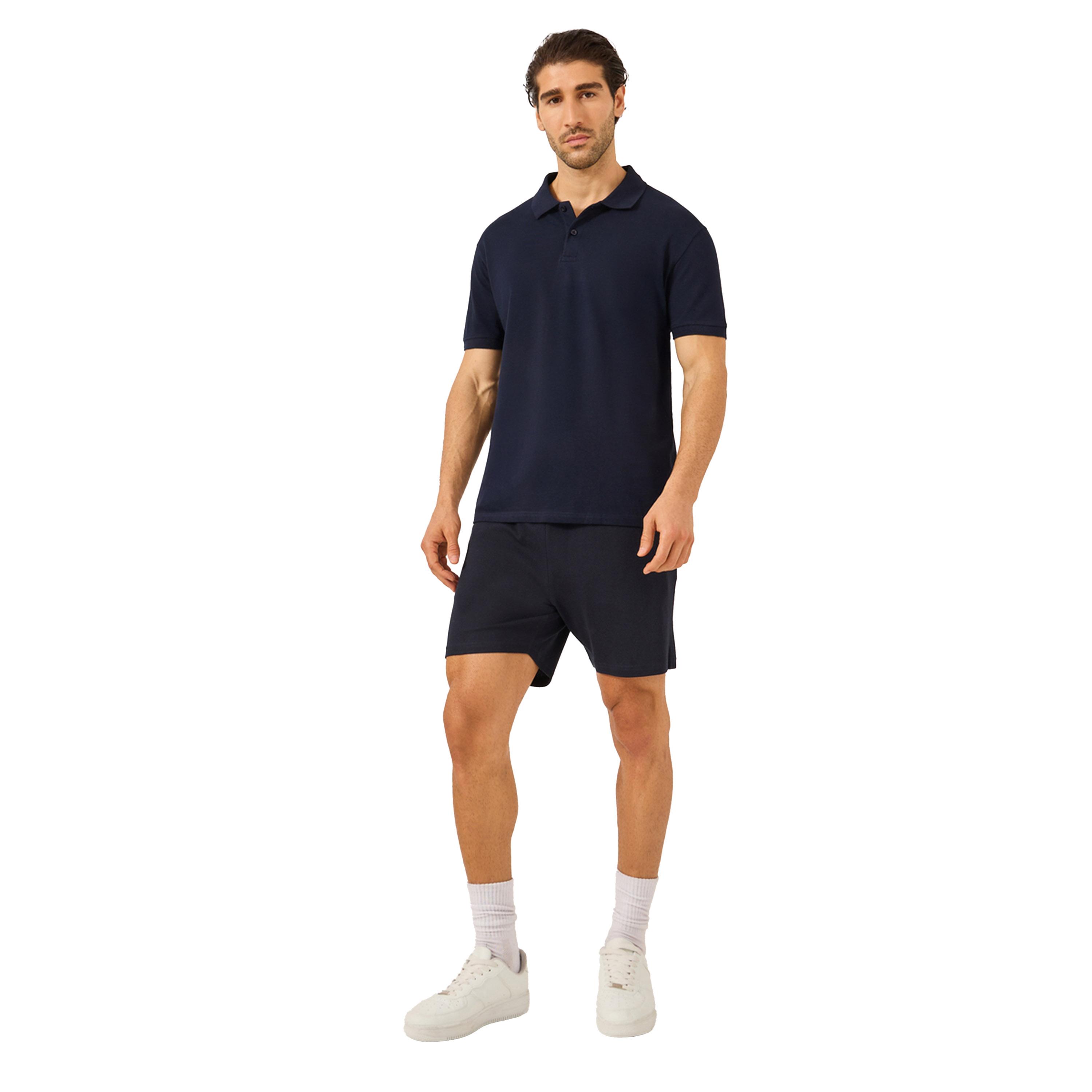 Styli Solid Short Sleeve Pique Relaxed Fit Polo-men-clothing-tshirtsandpolos-polos-image-2