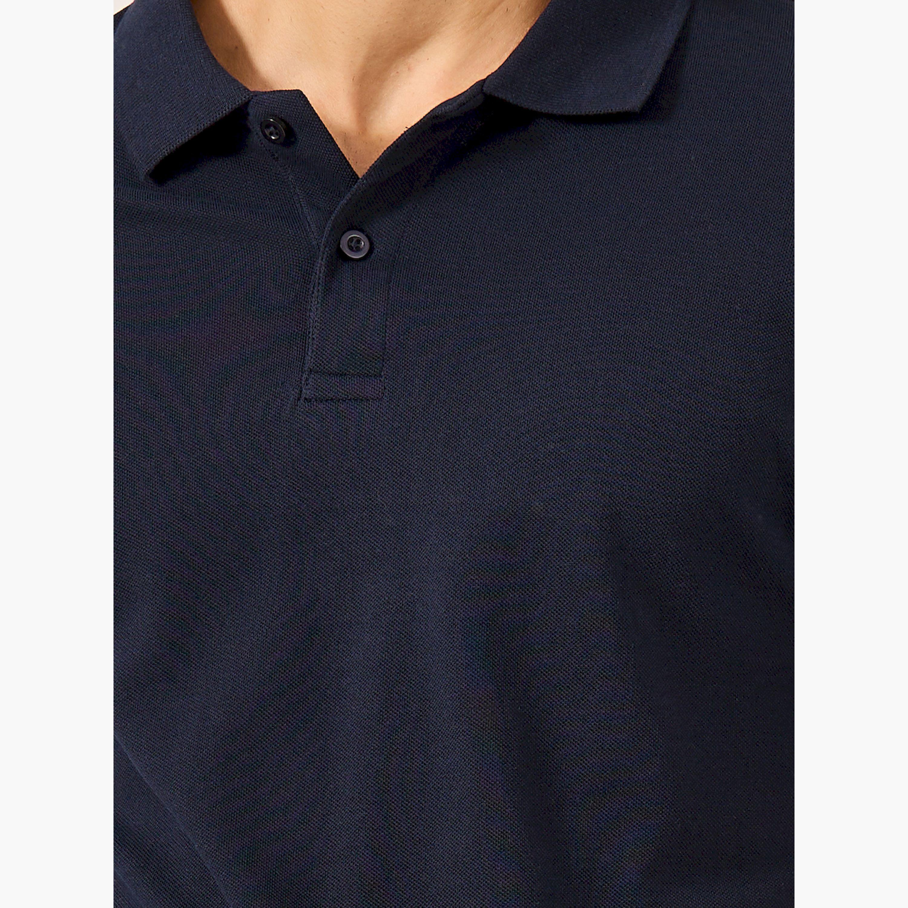 Styli Solid Short Sleeve Pique Relaxed Fit Polo-men-clothing-tshirtsandpolos-polos-image-3