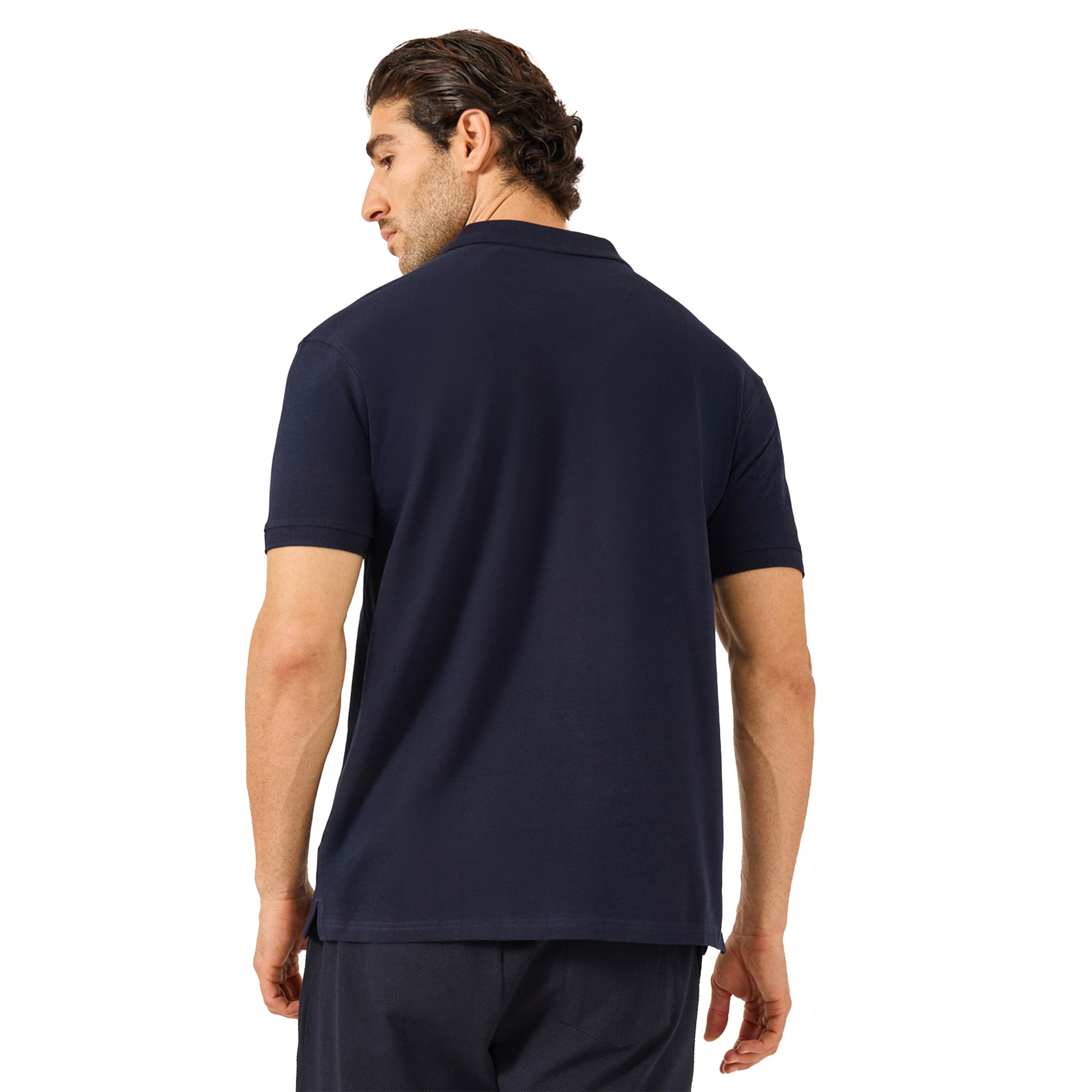Styli Solid Short Sleeve Pique Relaxed Fit Polo-men-clothing-tshirtsandpolos-polos-image-4