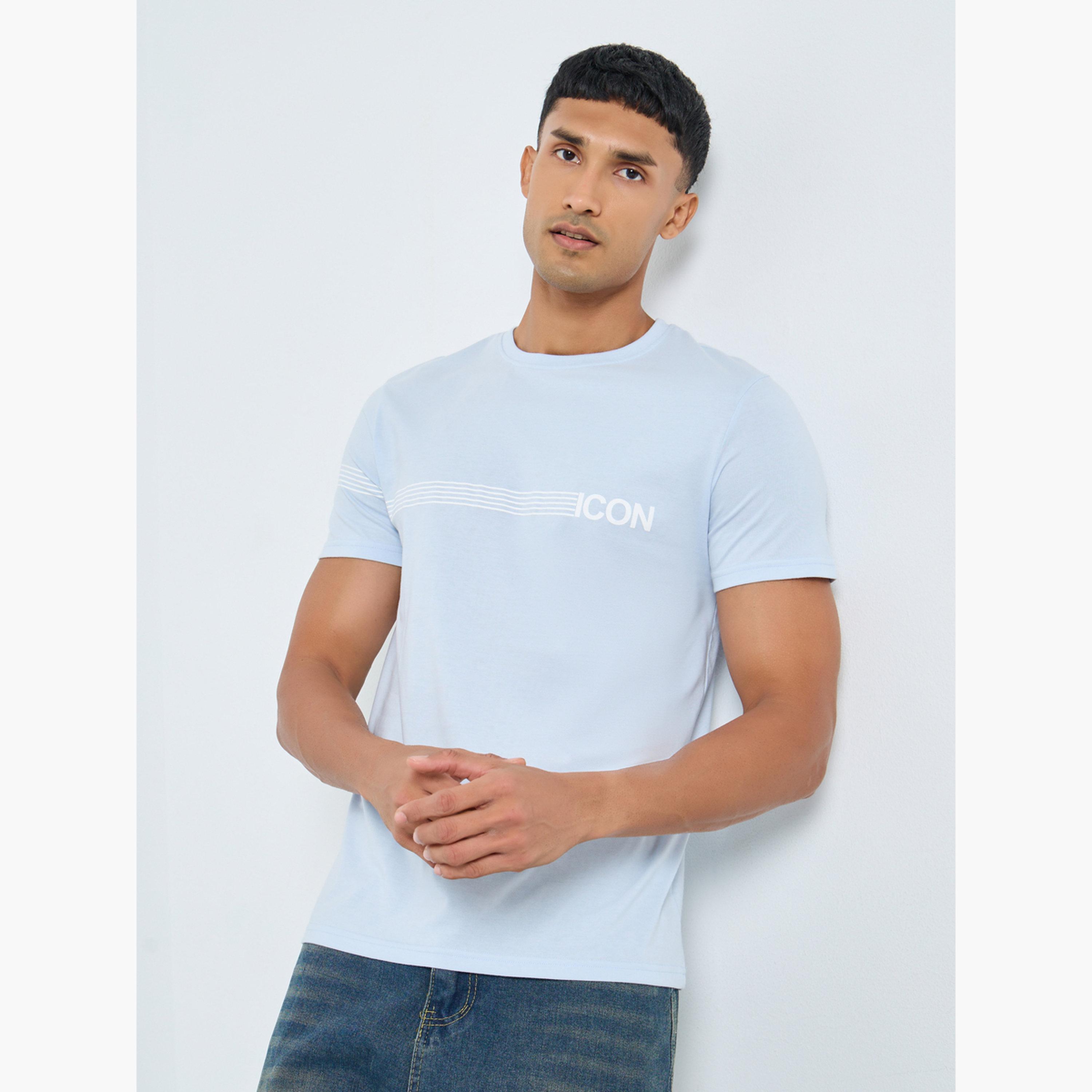 Styli Placement Striped Printed Regular T-Shirt-men-clothing-tshirtsandpolos-tshirts-image-1