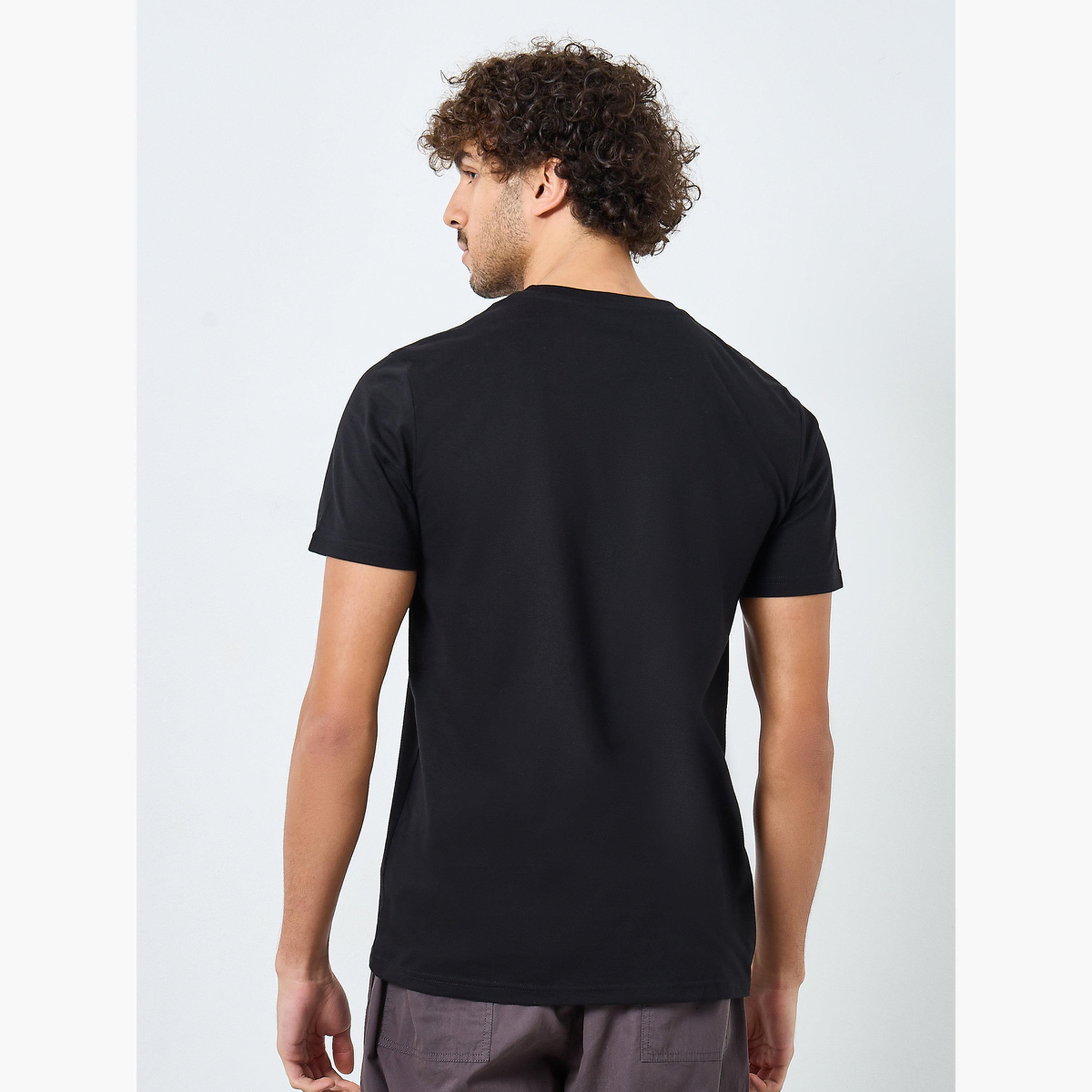 Styli Minimal Slogan Print Regular Fit T-Shirt-men-clothing-tshirtsandpolos-tshirts-image-5