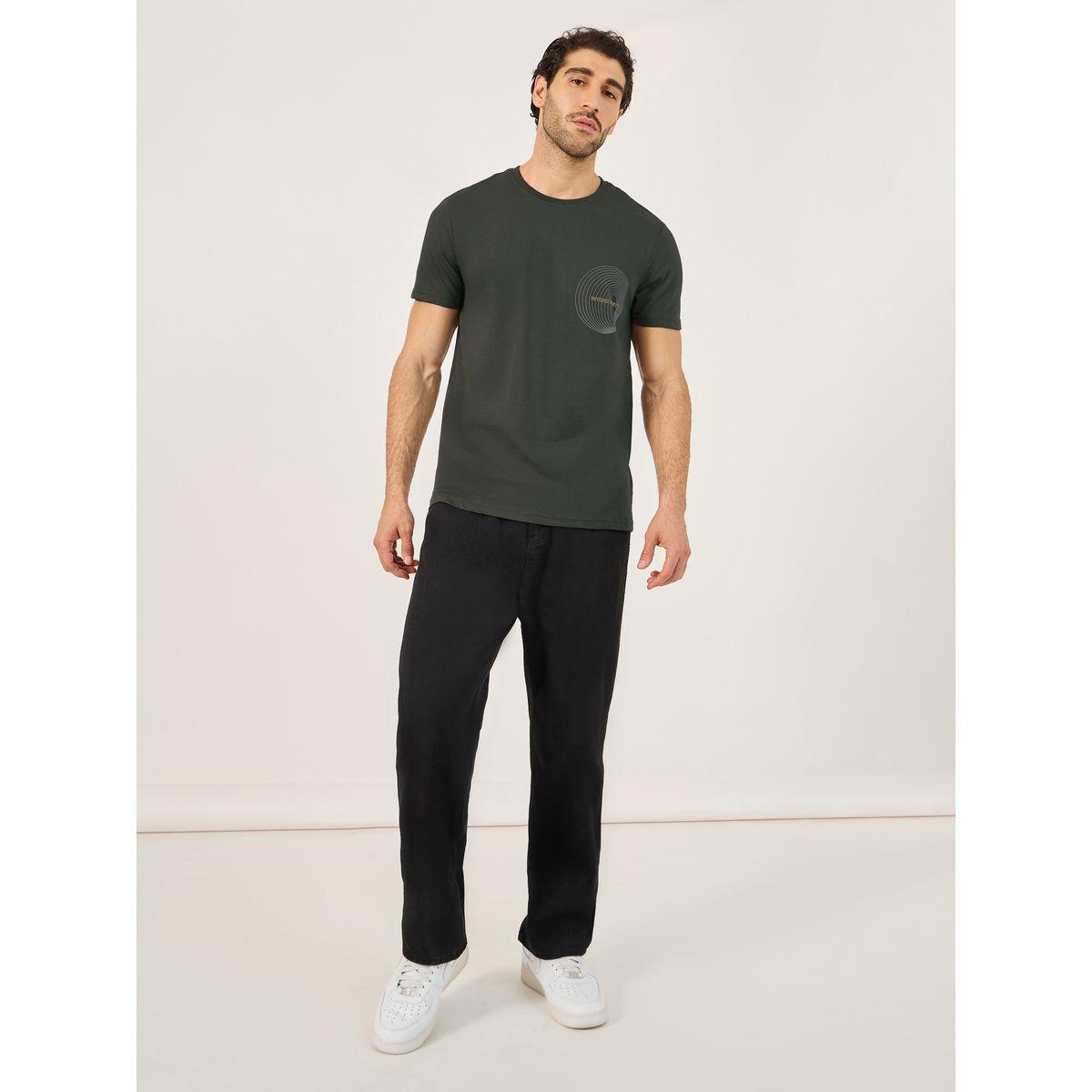 Styli Geometric Graphic Print Regular Fit T-Shirt-men-clothing-tshirtsandpolos-tshirts-image-2