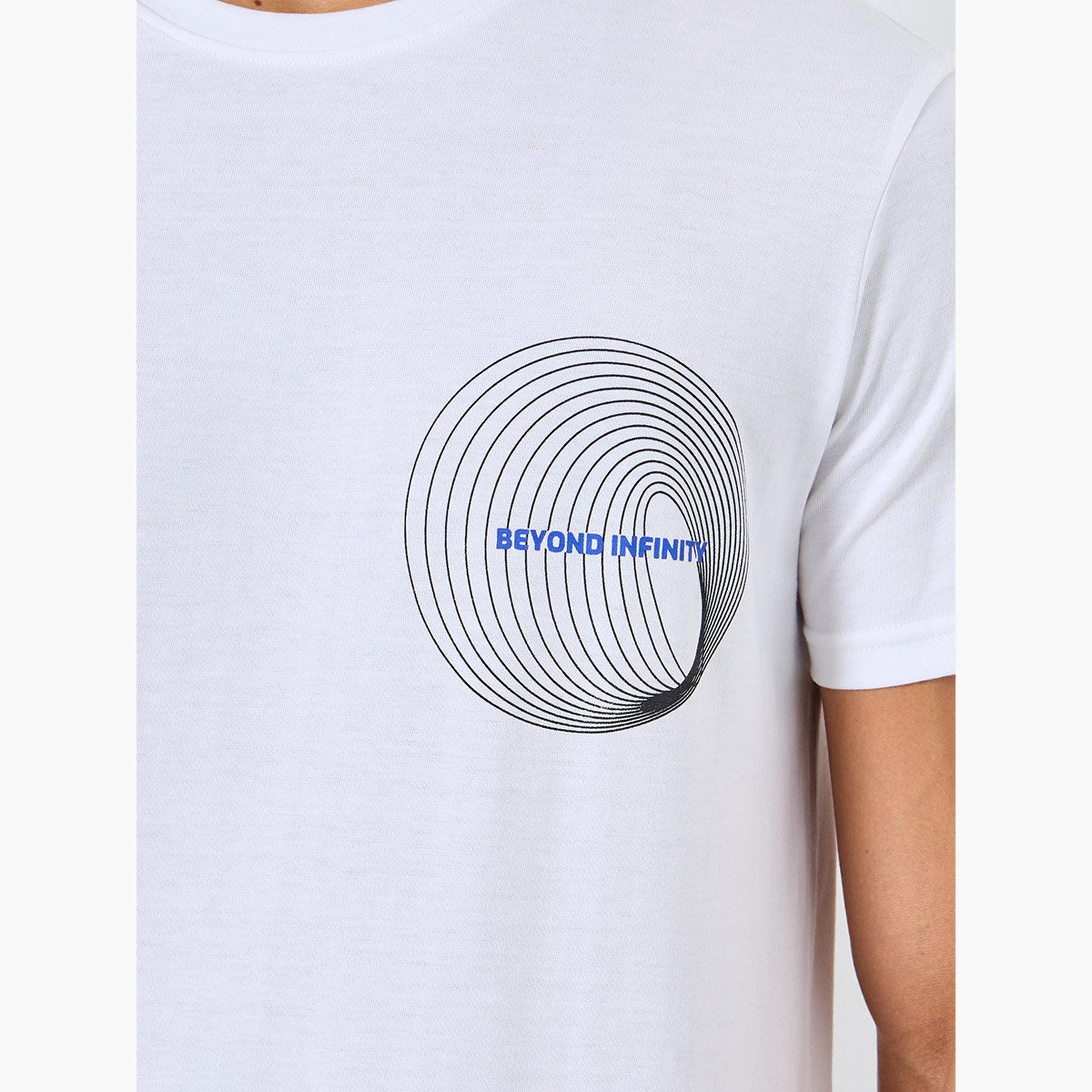 Styli White Chest Graphic Printed Crew Neck T-Shirt-men-clothing-tshirtsandpolos-tshirts-image-3