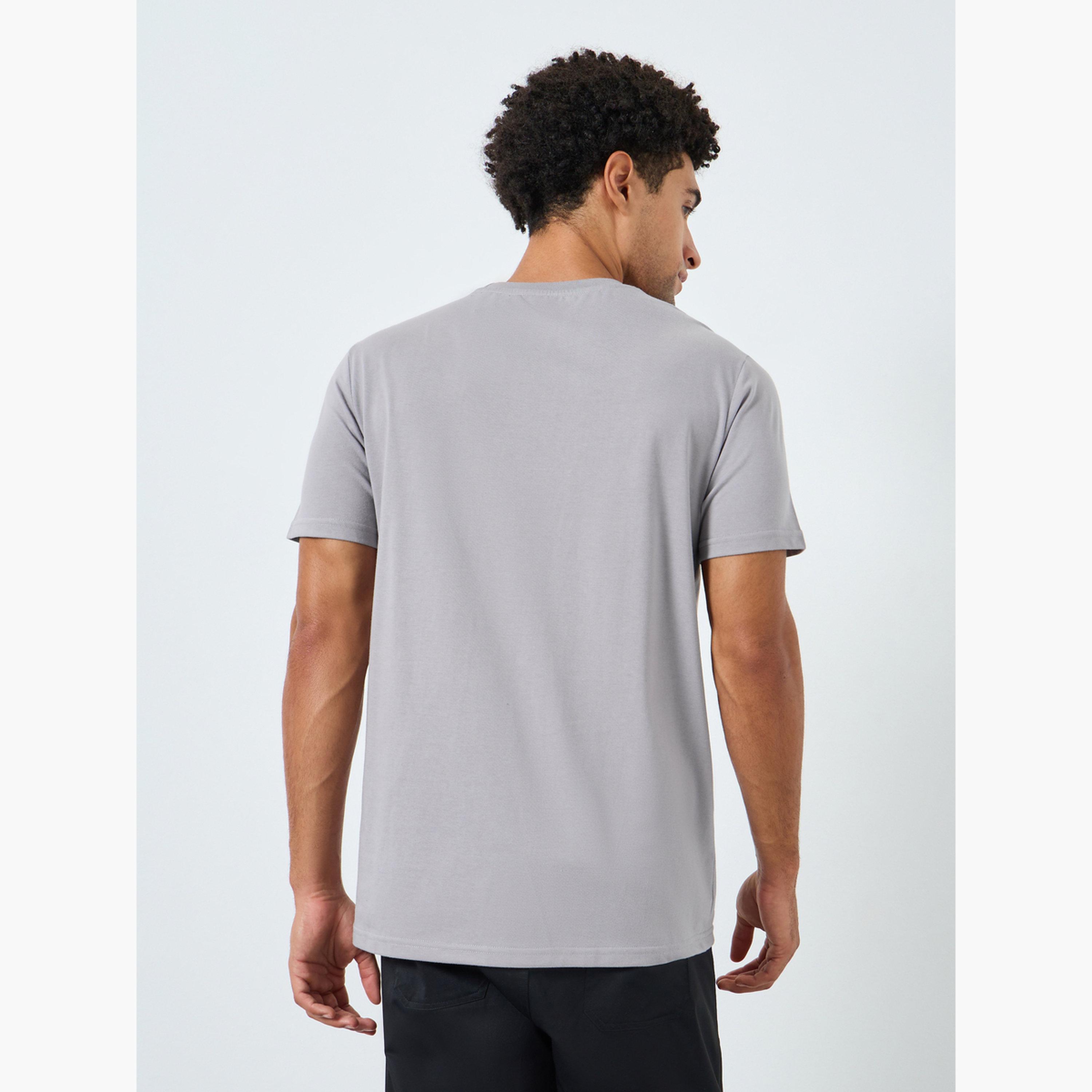 Styli Men Grey Graphic Print Crew Neck T-Shirt-men-clothing-tshirtsandpolos-tshirts-image-4