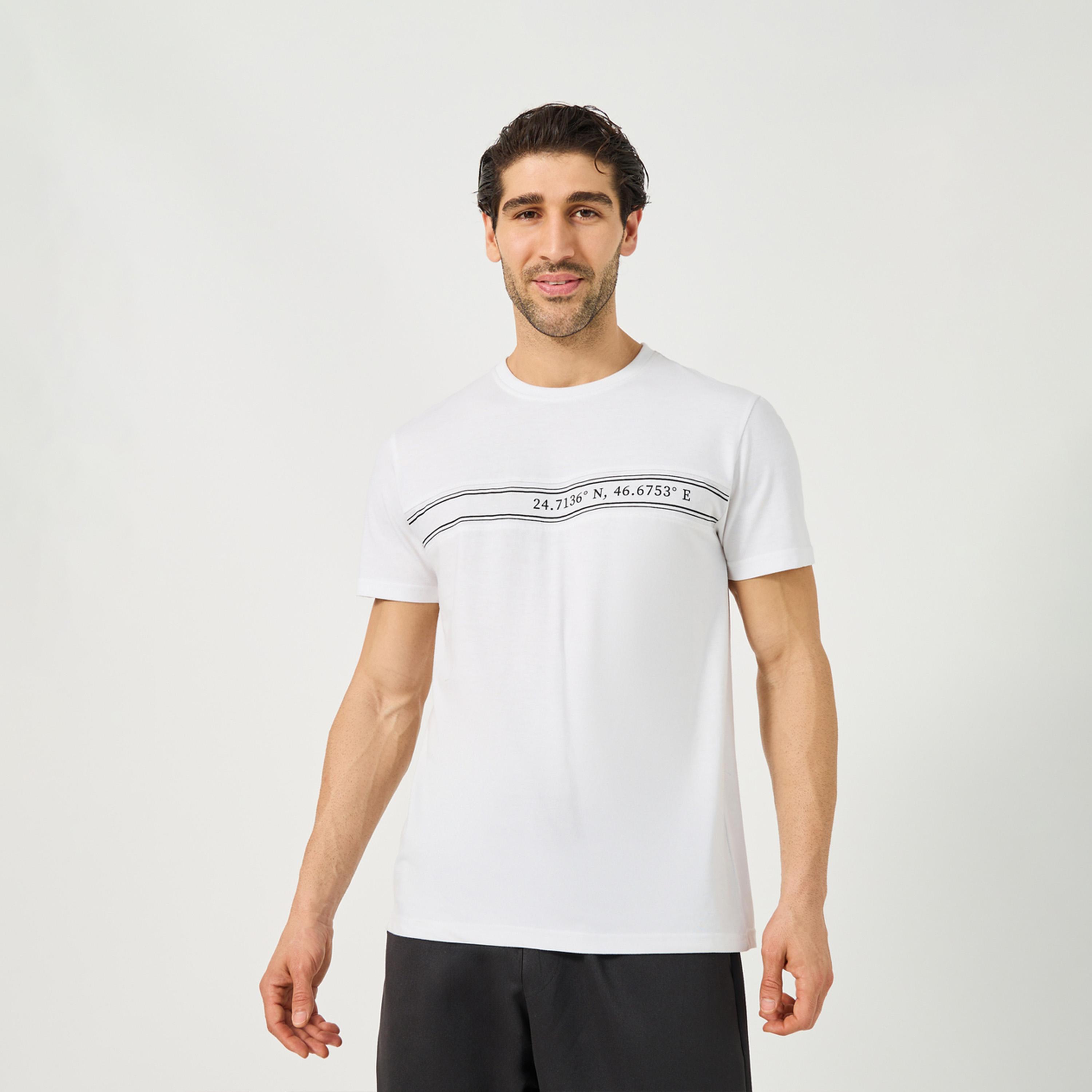 Styli Minimal Print Panelled Regular Fit T-Shirt-men-clothing-tshirtsandpolos-tshirts-image-1