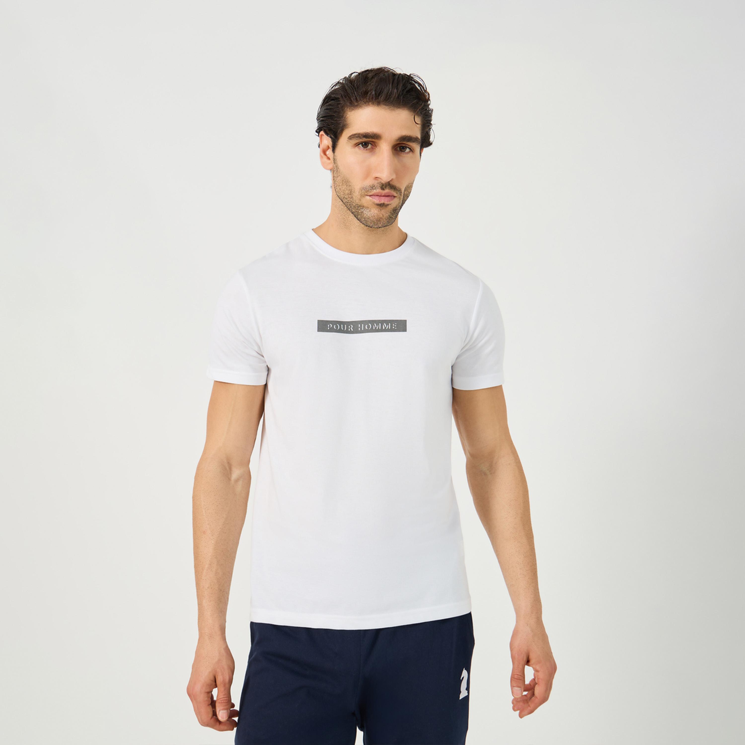 Styli Slogan Print Regular Fit T-Shirt-men-clothing-tshirtsandpolos-tshirts-image-1