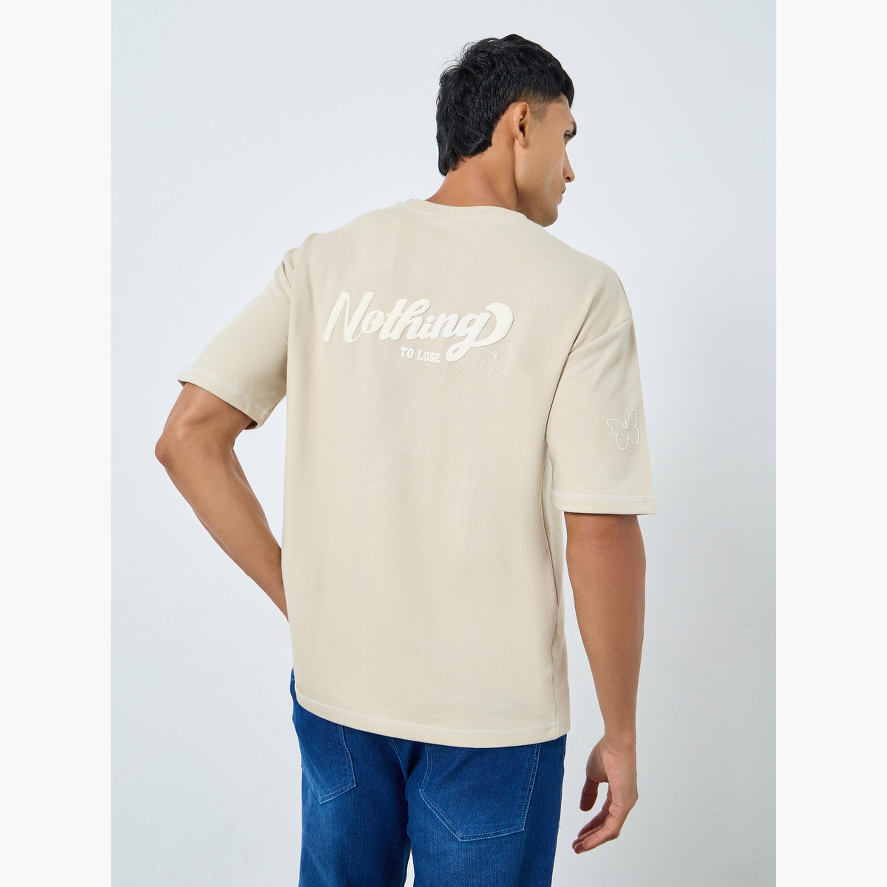 Styli Men Oversized Slogan Print T-Shirt-men-clothing-tshirtsandpolos-tshirts-image-3