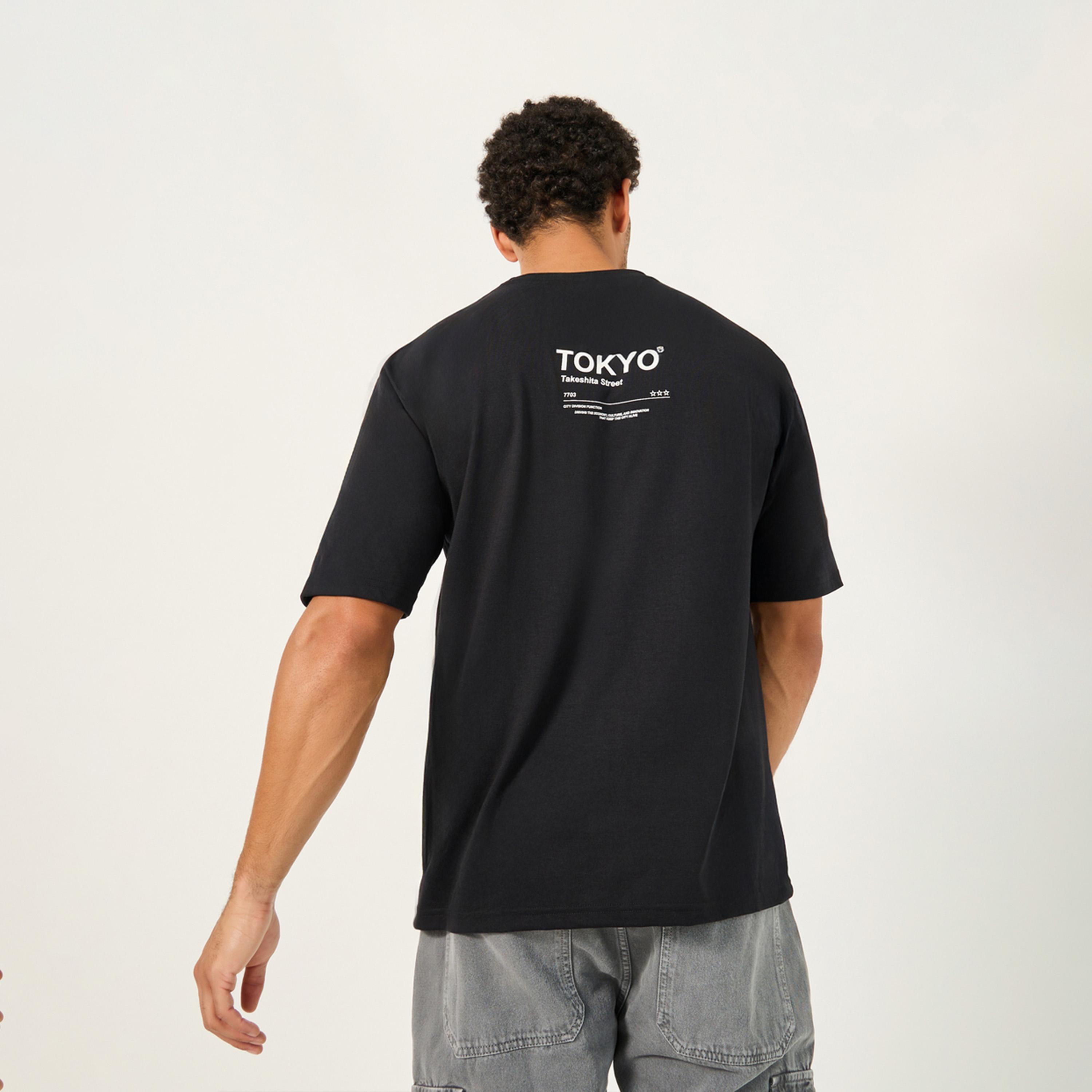 Styli Slogan Print Oversized Crew Neck T-Shirt-men-clothing-tshirtsandpolos-tshirts-image-2