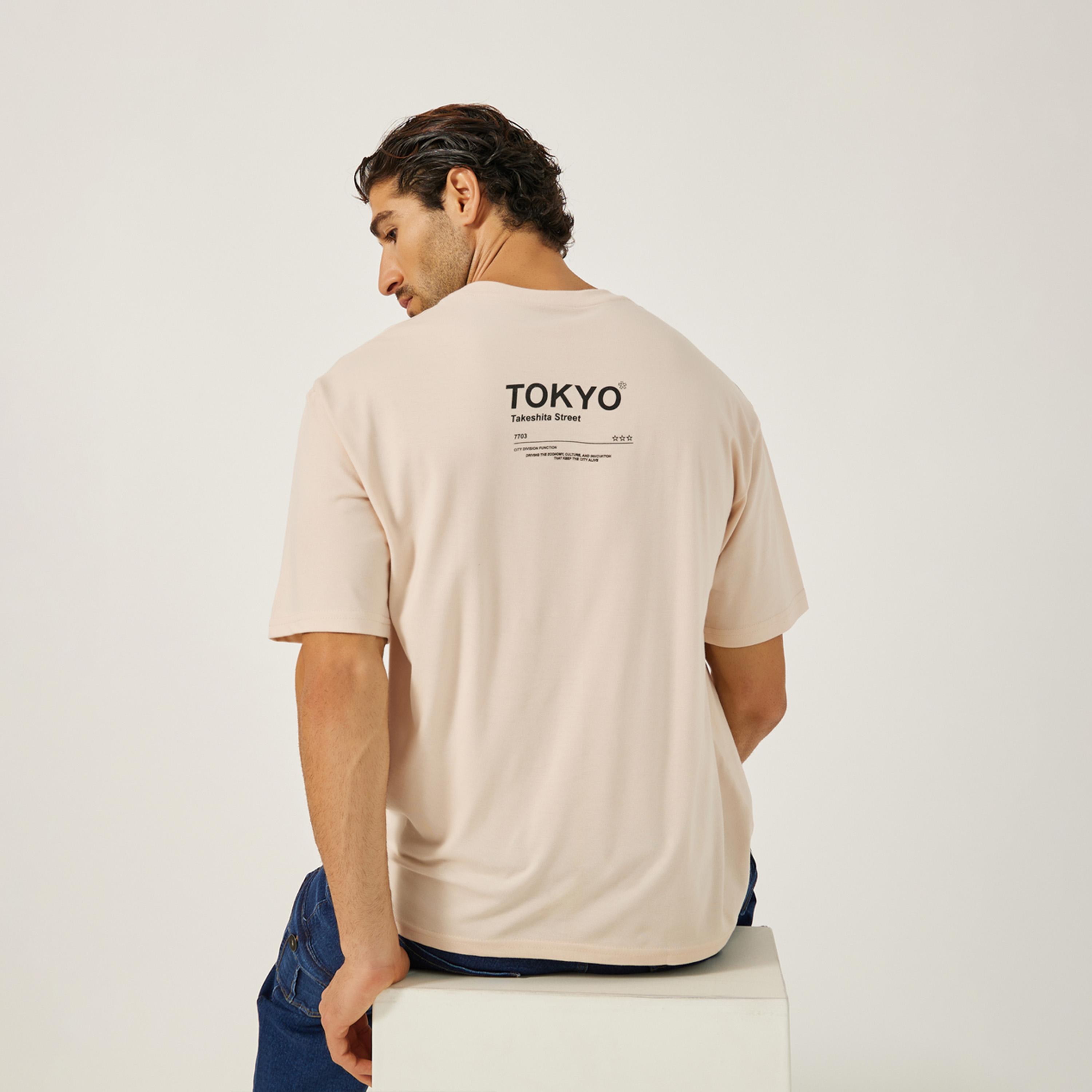Styli Slogan Print Oversized Crew Neck T-Shirt-men-clothing-tshirtsandpolos-tshirts-image-2