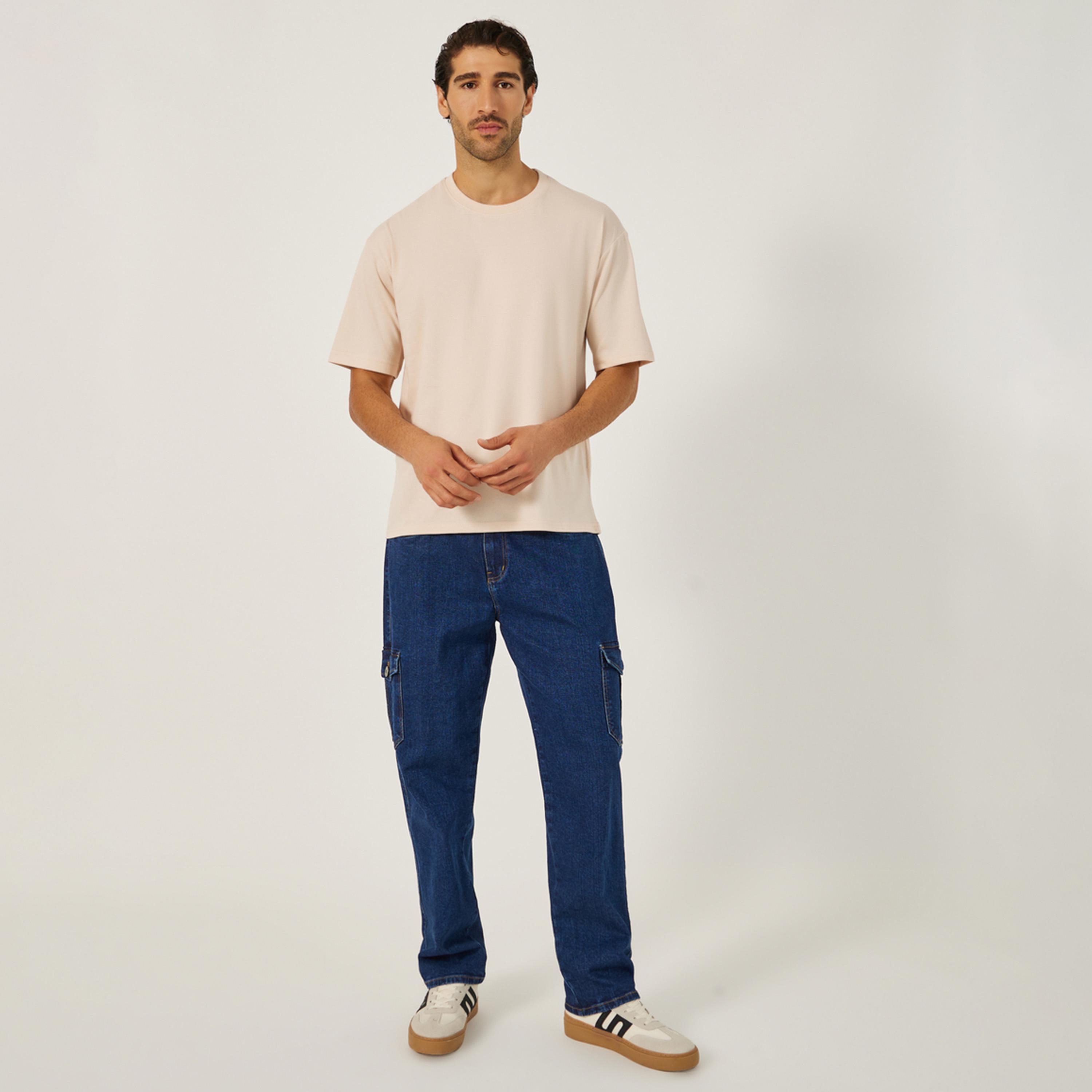 Styli Slogan Print Oversized Crew Neck T-Shirt-men-clothing-tshirtsandpolos-tshirts-image-3