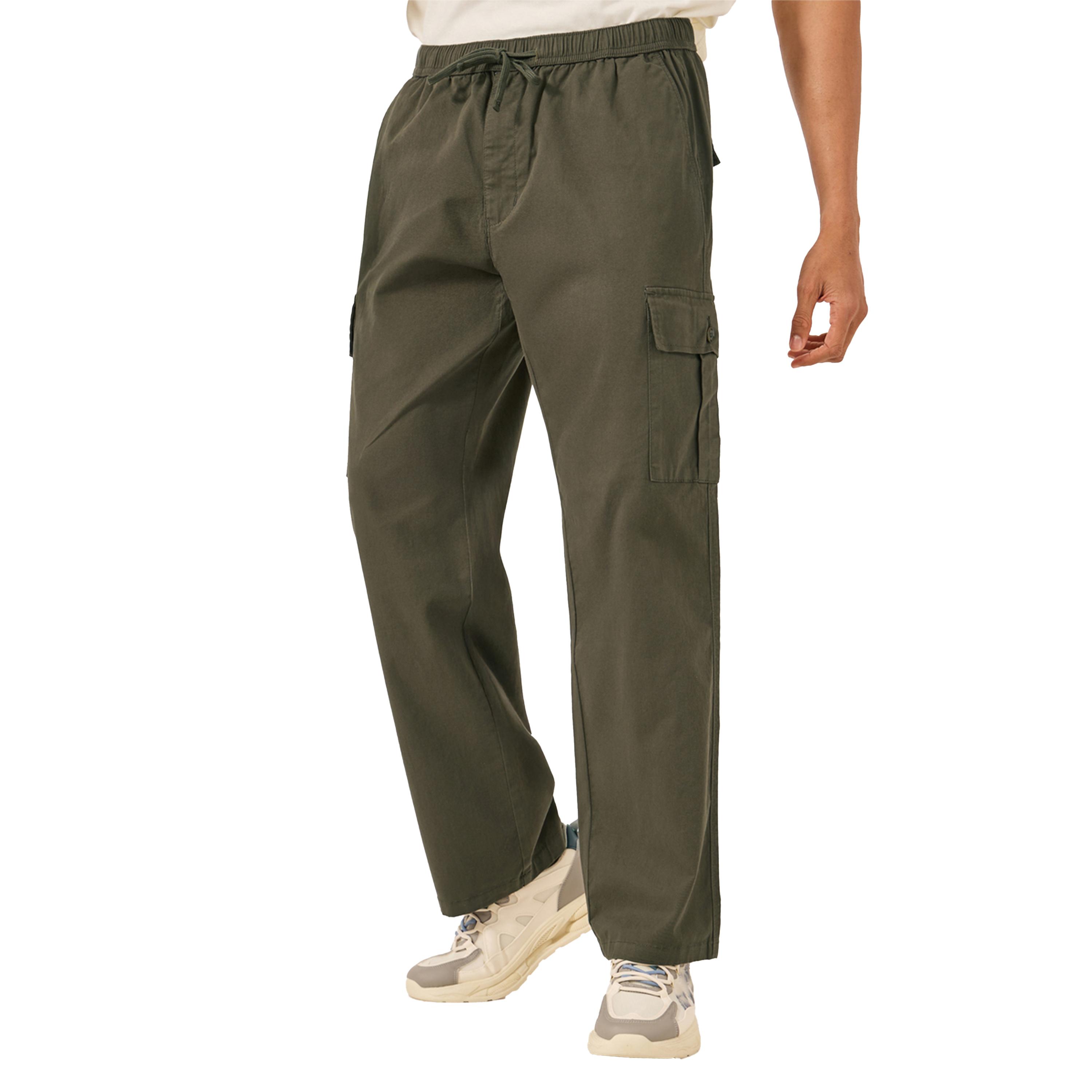 Styli Oversized Twill Cargo Pocket Joggers-men-clothing-bottoms-joggers-image-1