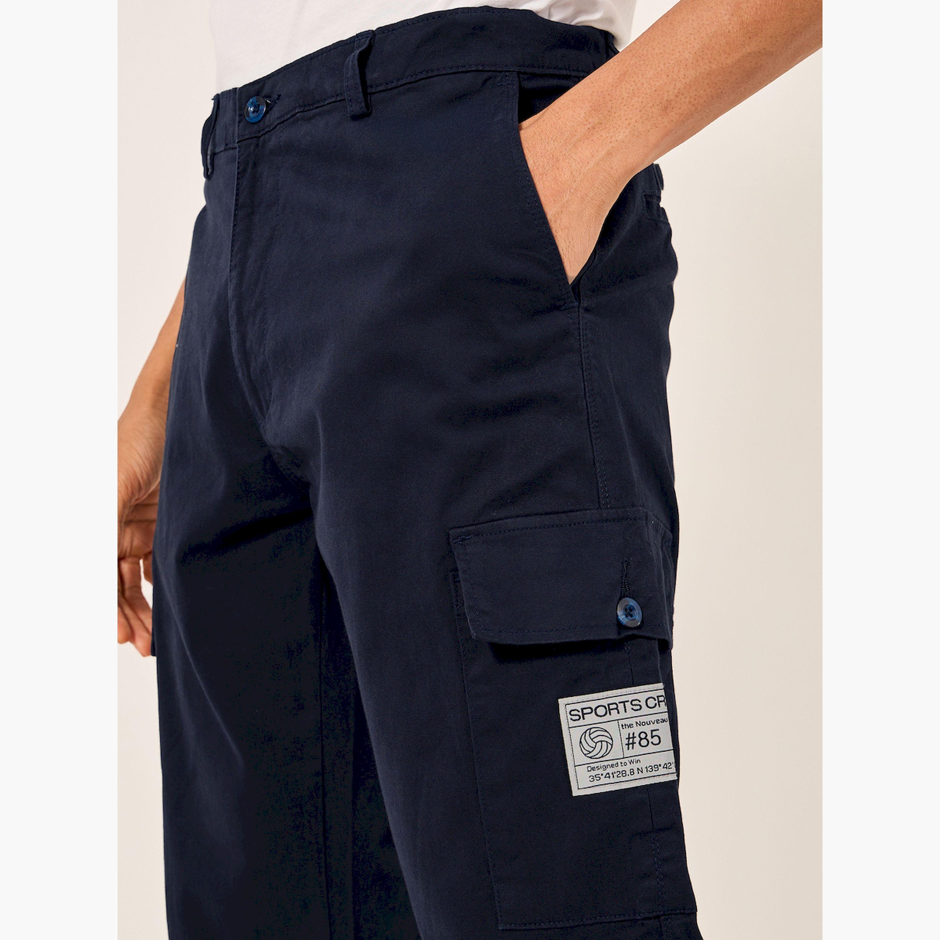 Styli Relaxed Fit Cargo Pants with Badge Detail-men-clothing-bottoms-joggers-image-4