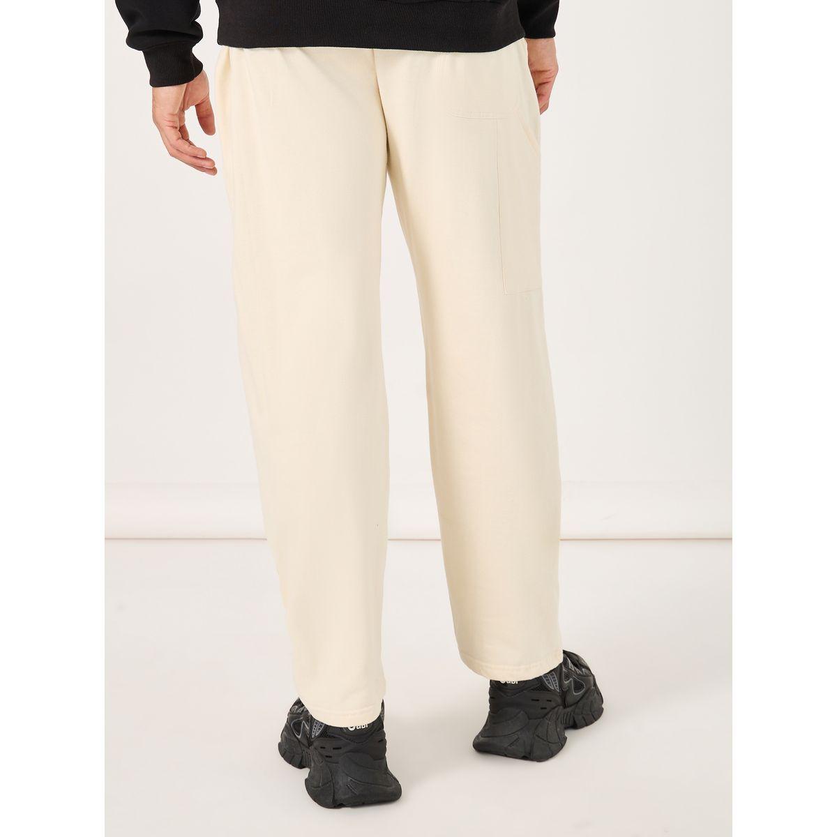 جوغر فليس بقصة كاربينتر وحواف مفتوحة-men-clothing-bottoms-joggers-image-4