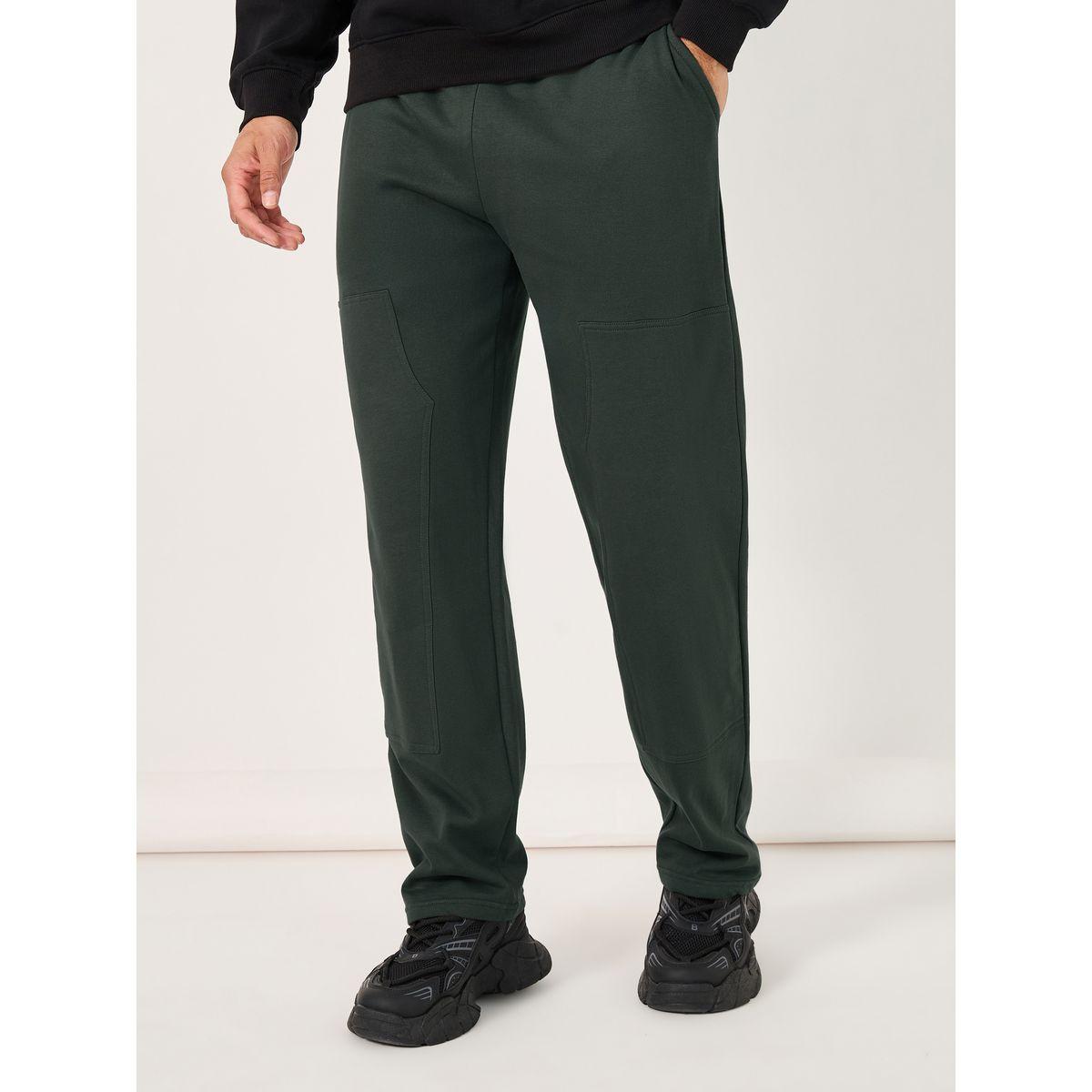 جوغر فليس بقصة كاربينتر وحواف مفتوحة-men-clothing-bottoms-joggers-image-1