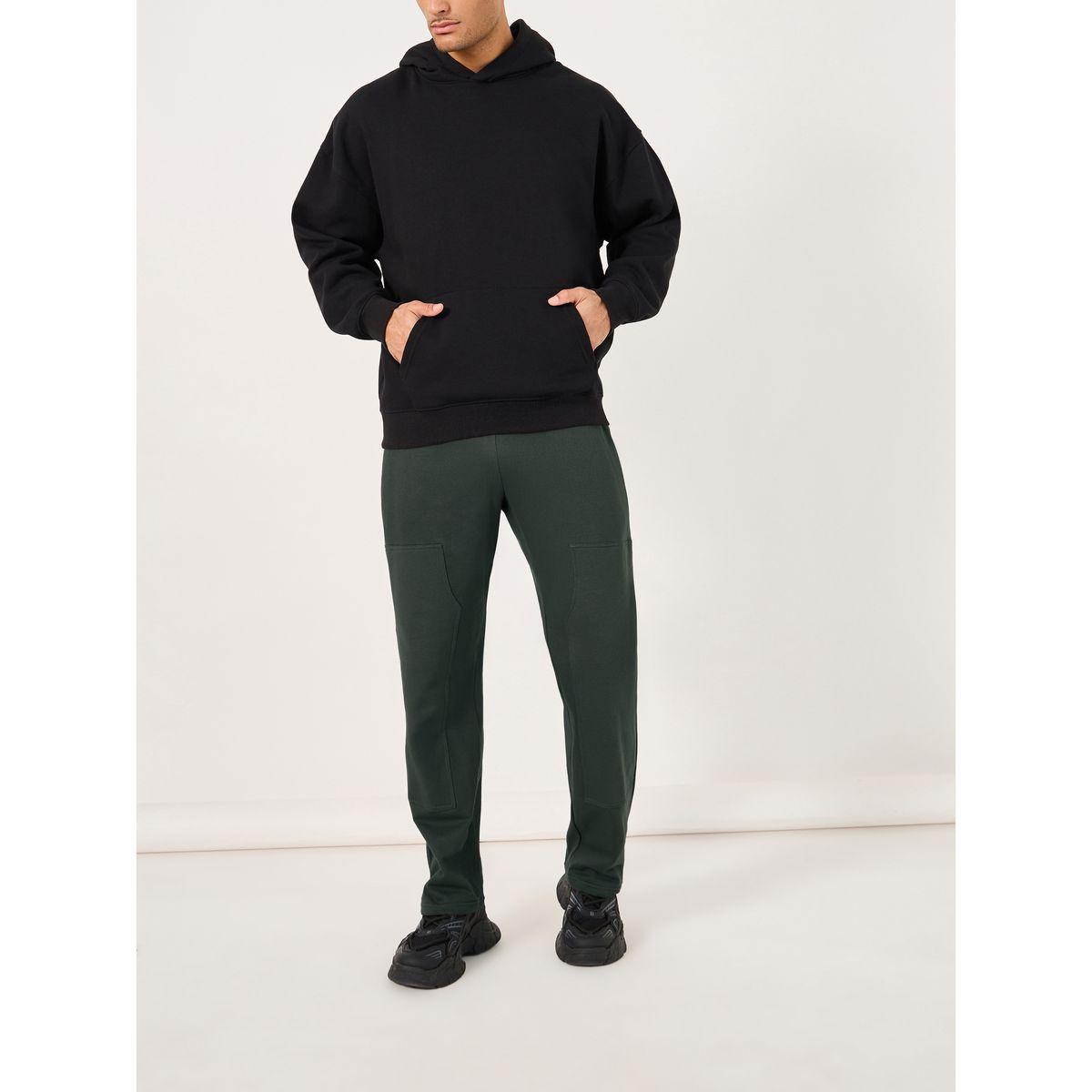 Styli Carpenter Fit Fleece Open Hem Joggers-men-clothing-bottoms-joggers-image-2