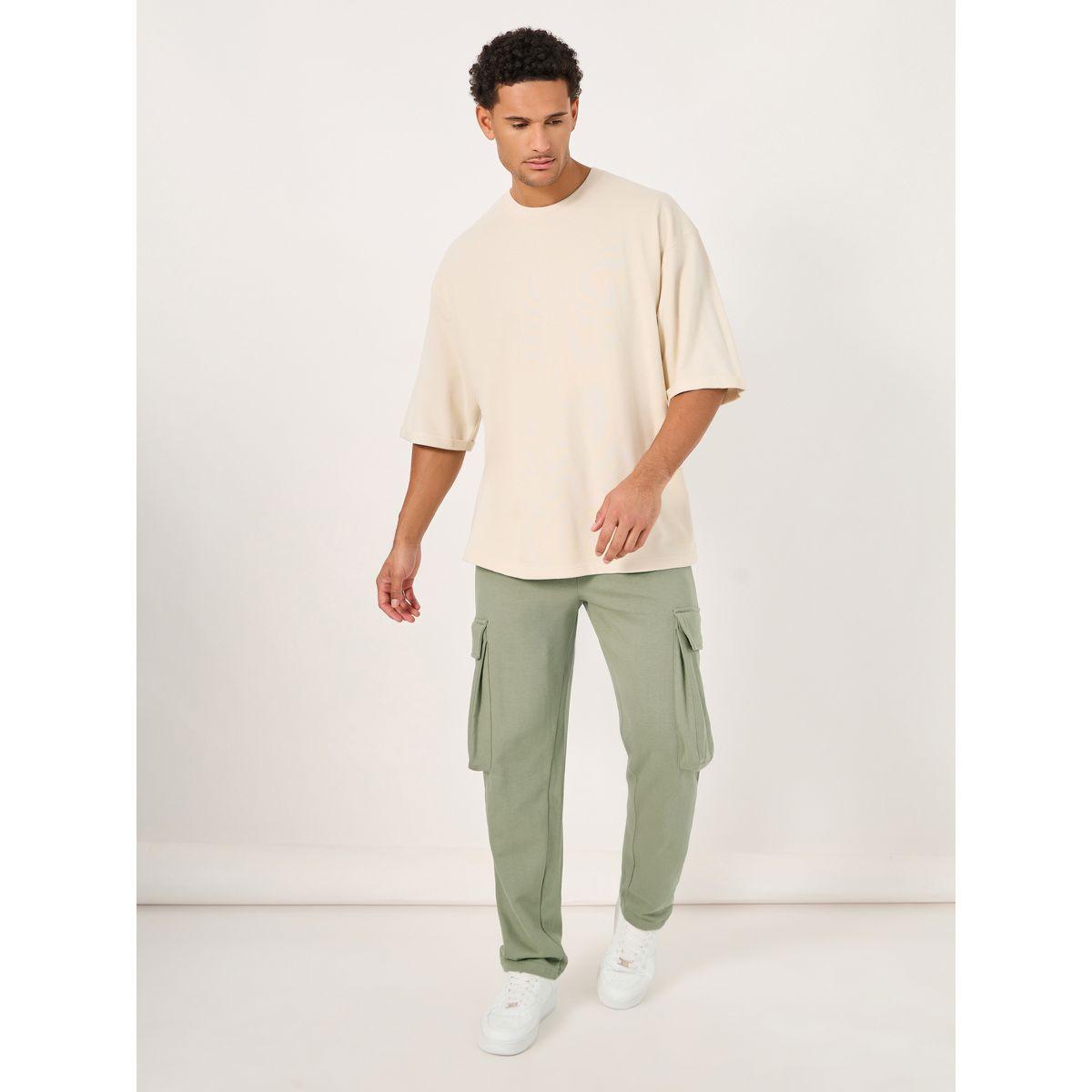 Styli Oversized Mid Rise Open Hem Jogger with Cargo Pocket-men-clothing-bottoms-joggers-image-2