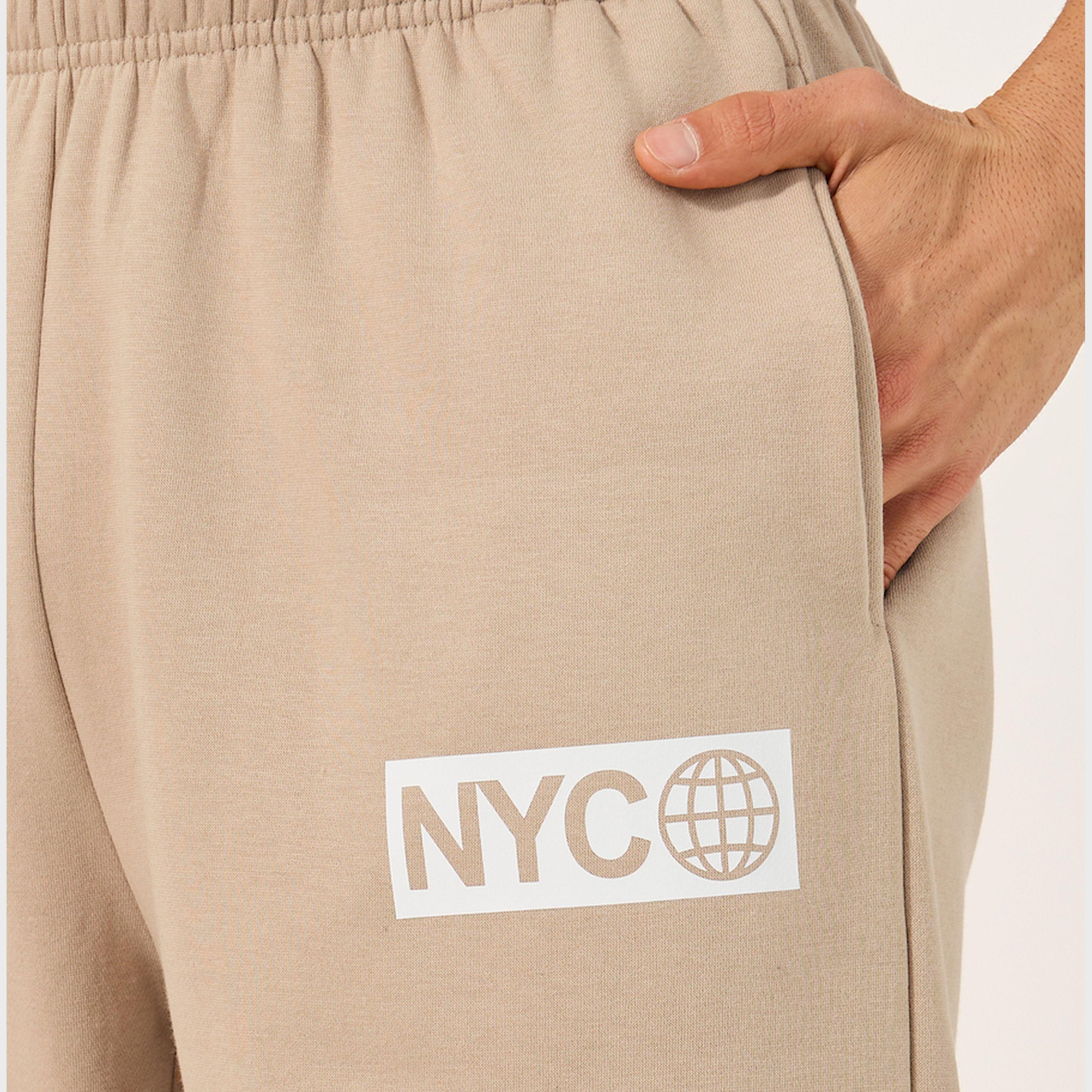 Styli Slogan Print Cotton Rich Fleece Relaxed Fit Joggers-men-clothing-bottoms-joggers-image-3