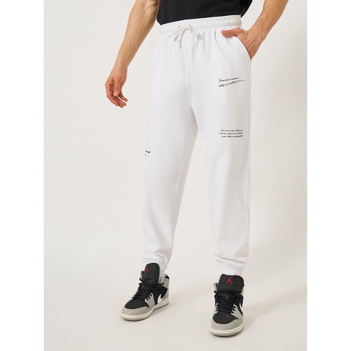 Styli Slogan Print Cotton Rich Fleece Oversized Joggers-men-clothing-bottoms-joggers-image-2