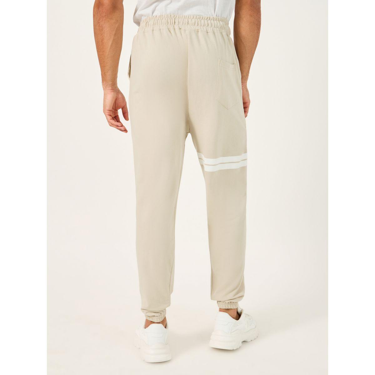 Styli Contrast Double Stripes Oversized Joggers with Embroidery Detail-men-clothing-bottoms-joggers-image-4