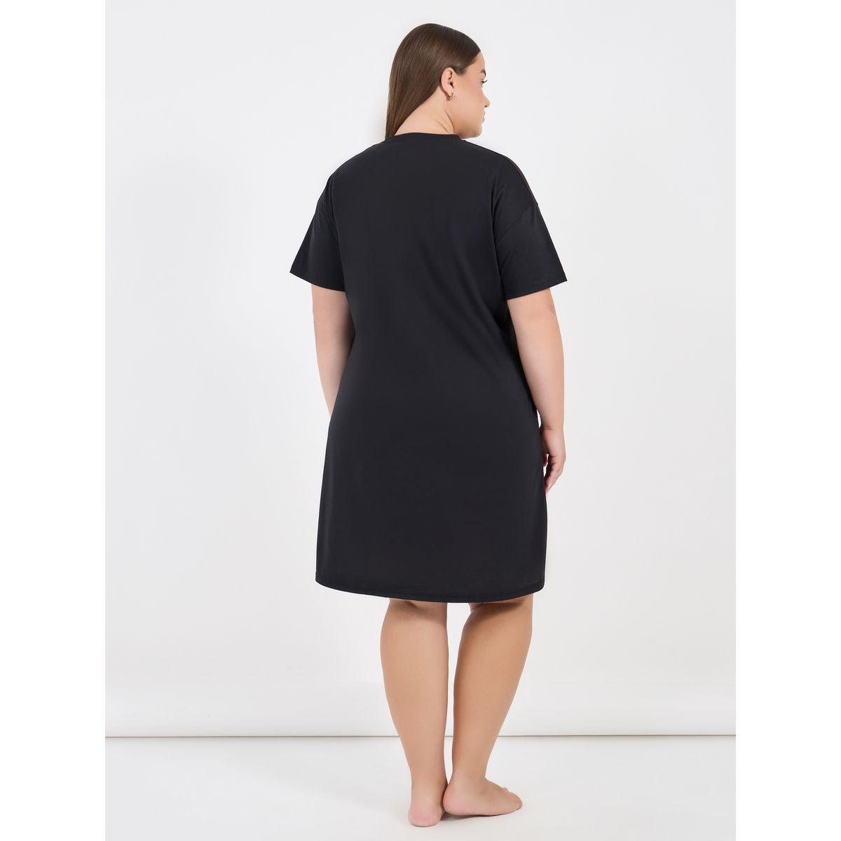 Styli Plus Size Leopard Graphic Print Sleep T-Shirt Dress-women-clothing-nightwear-nighties-image-4