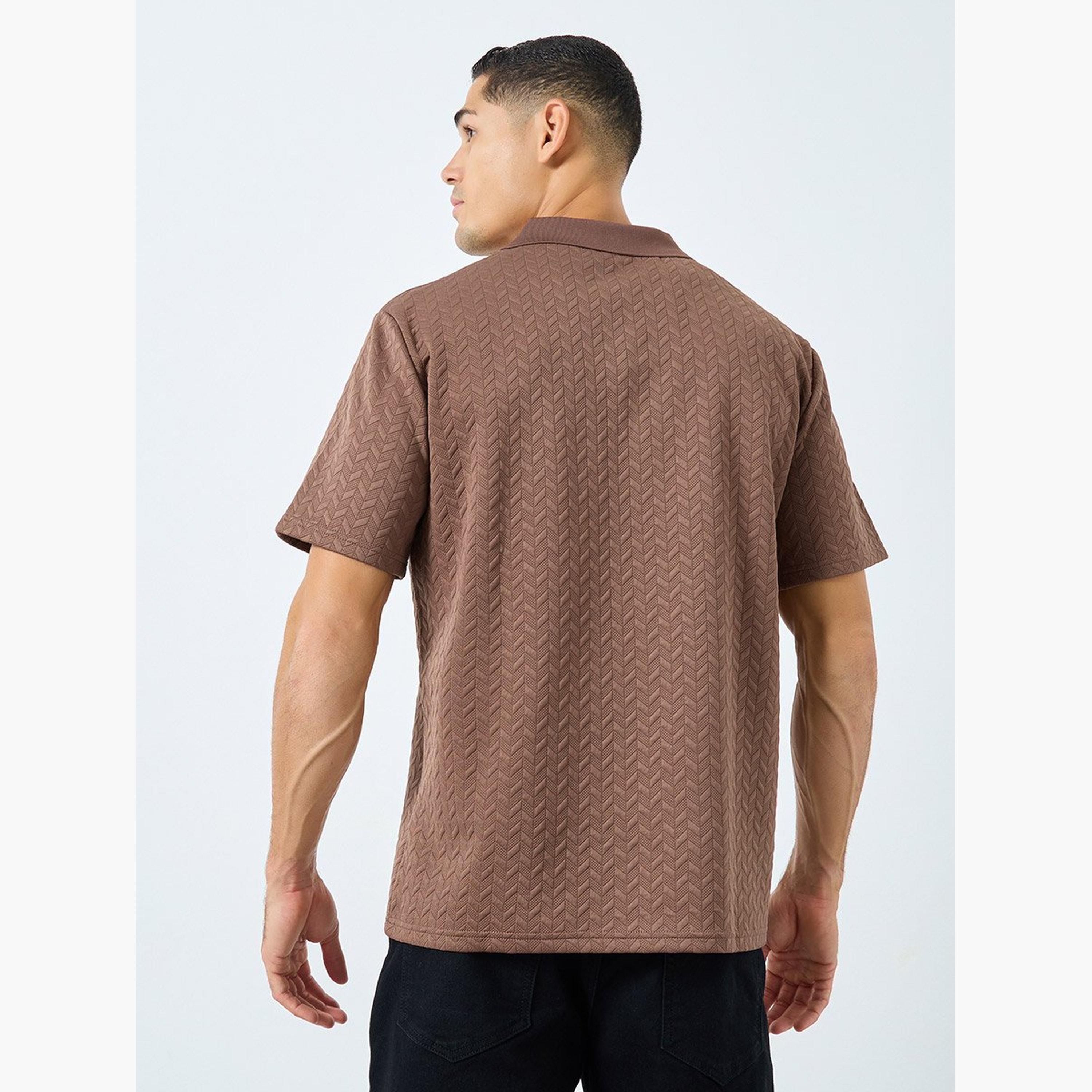 ستايلي - قميص بولو بيكيه بقصة مريحة وسحاب ربع-men-clothing-tshirtsandpolos-polos-image-4