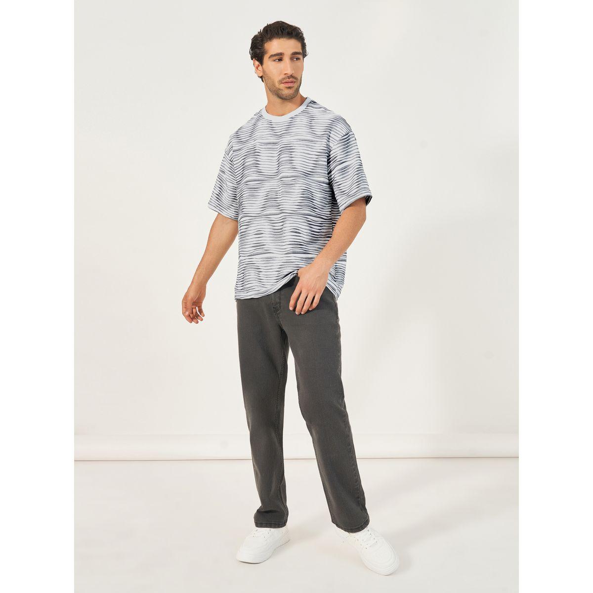 Styli Striped Wave Knit Boxy T-Shirt-men-clothing-tshirtsandpolos-tshirts-image-2